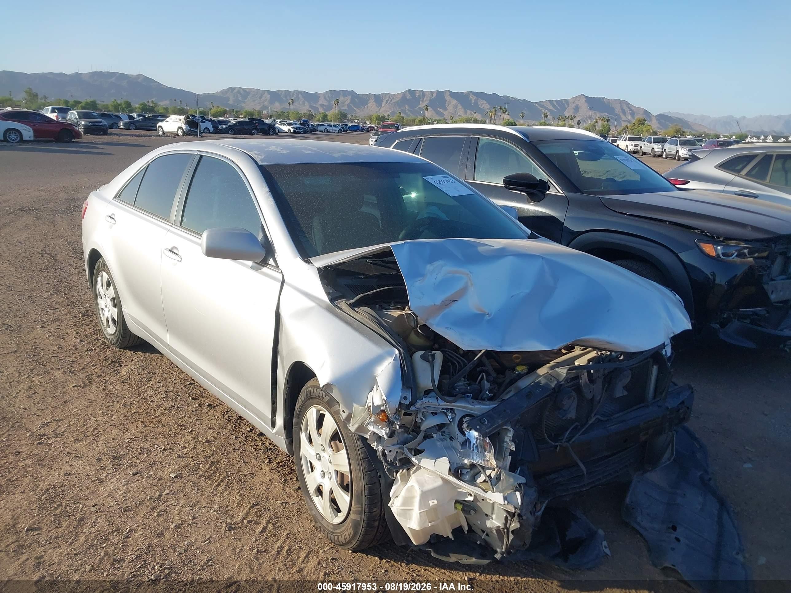 2009 Toyota Camry Le Gray vin: 4T4BE46KX9R076620