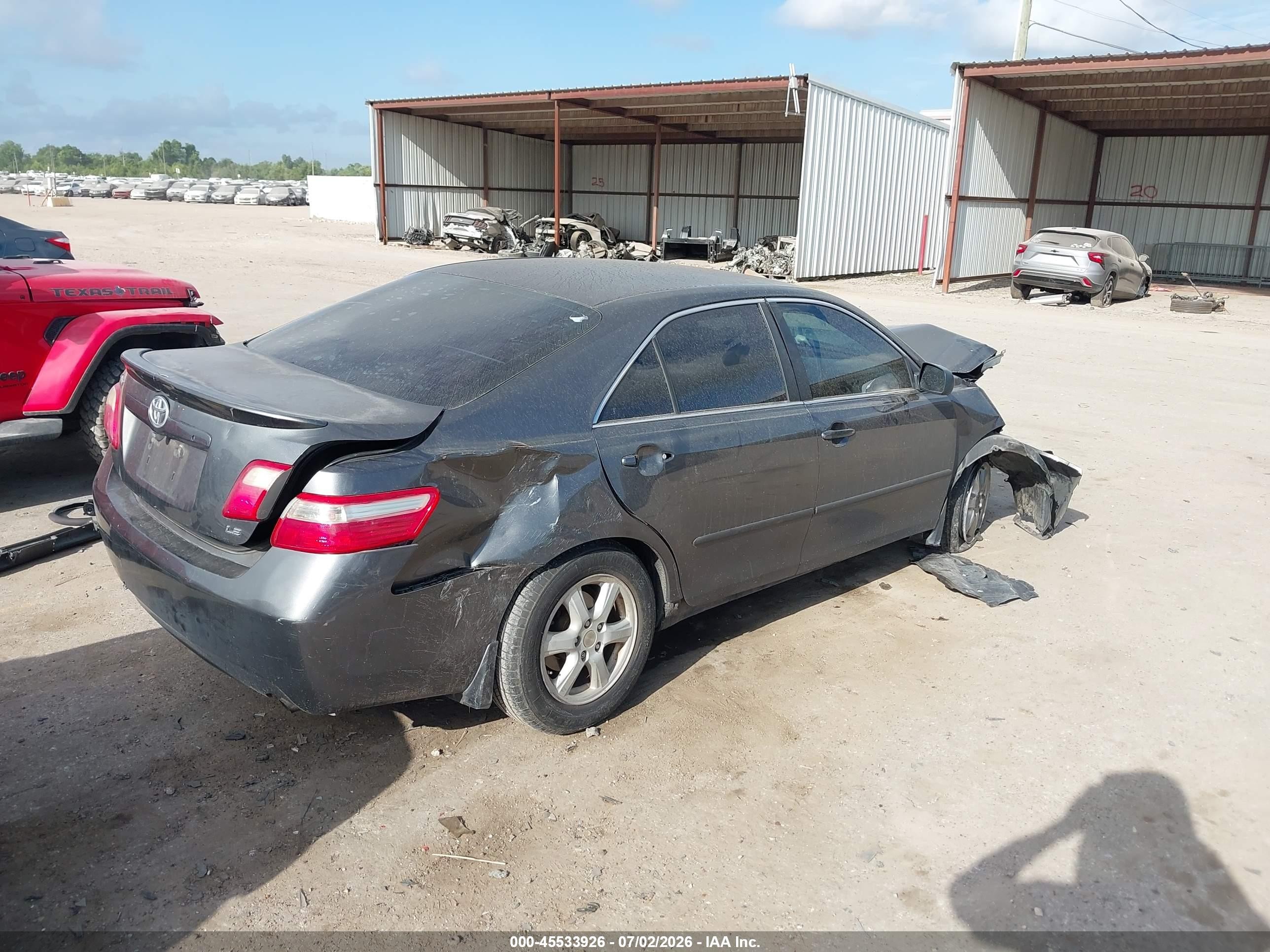 2009 Toyota Camry Le Gray vin: 4T4BE46KX9R091795