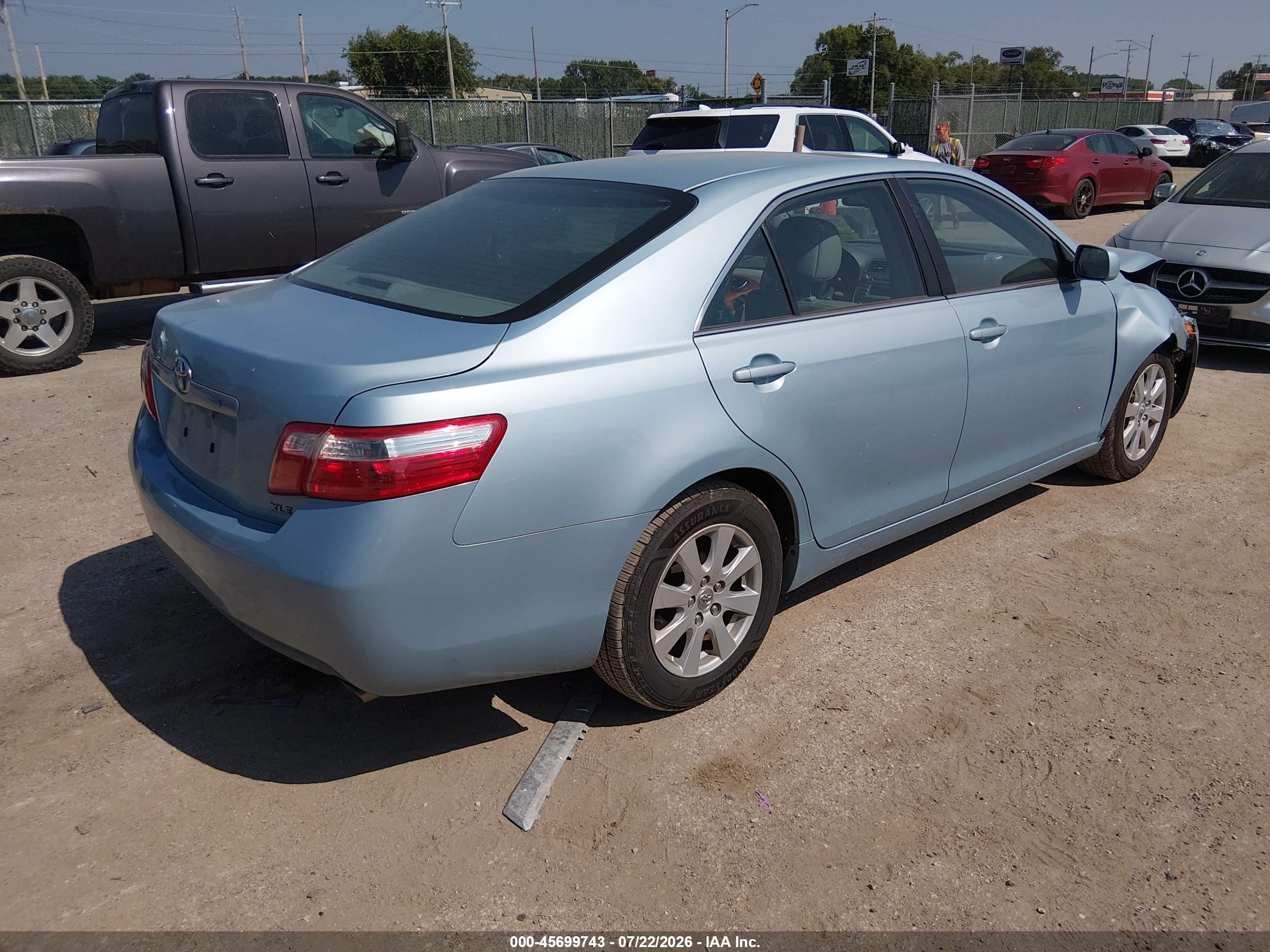 2009 Toyota Camry Xle Blue vin: 4T4BE46KX9R102181