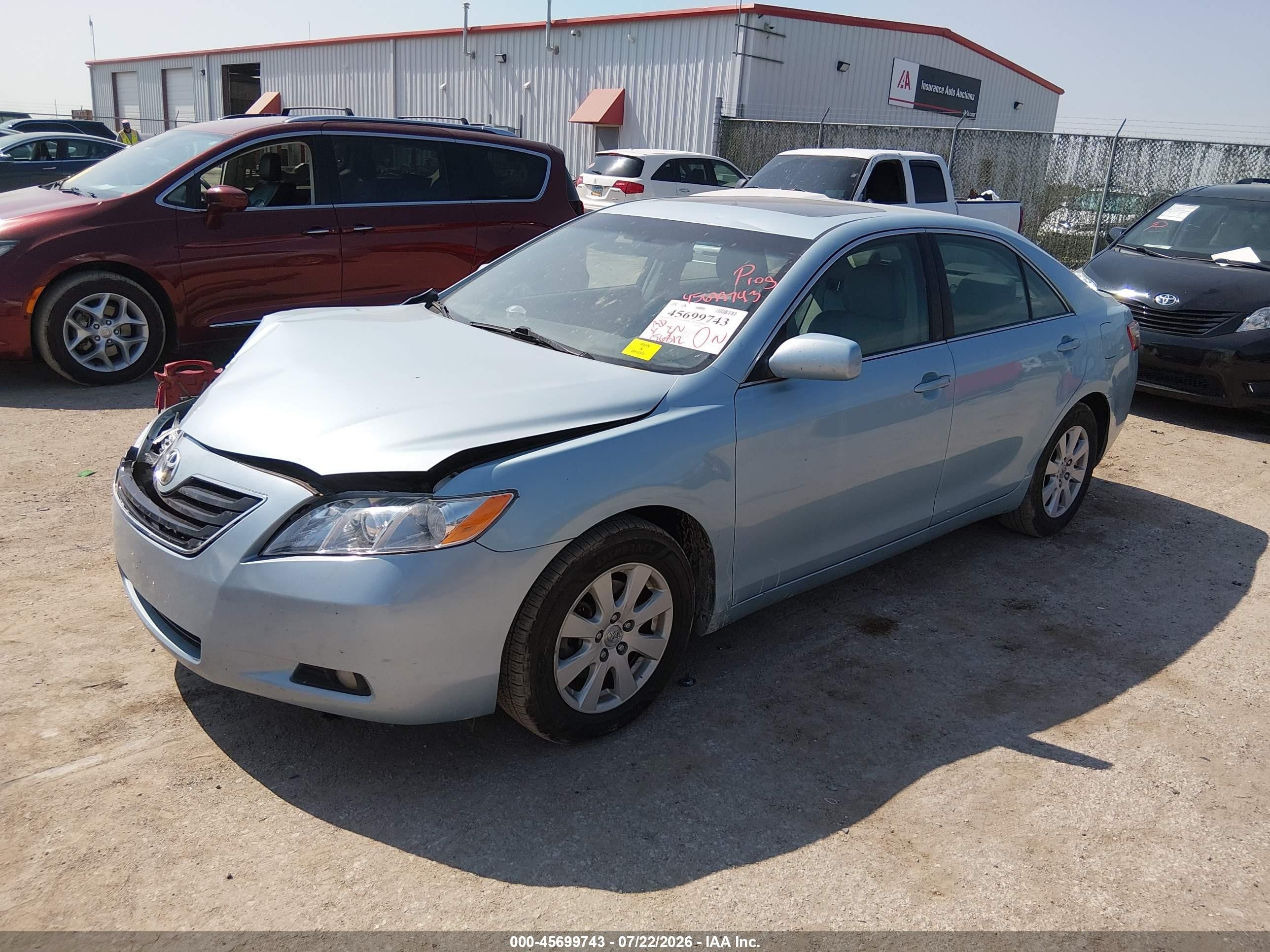 2009 Toyota Camry Xle Blue vin: 4T4BE46KX9R102181