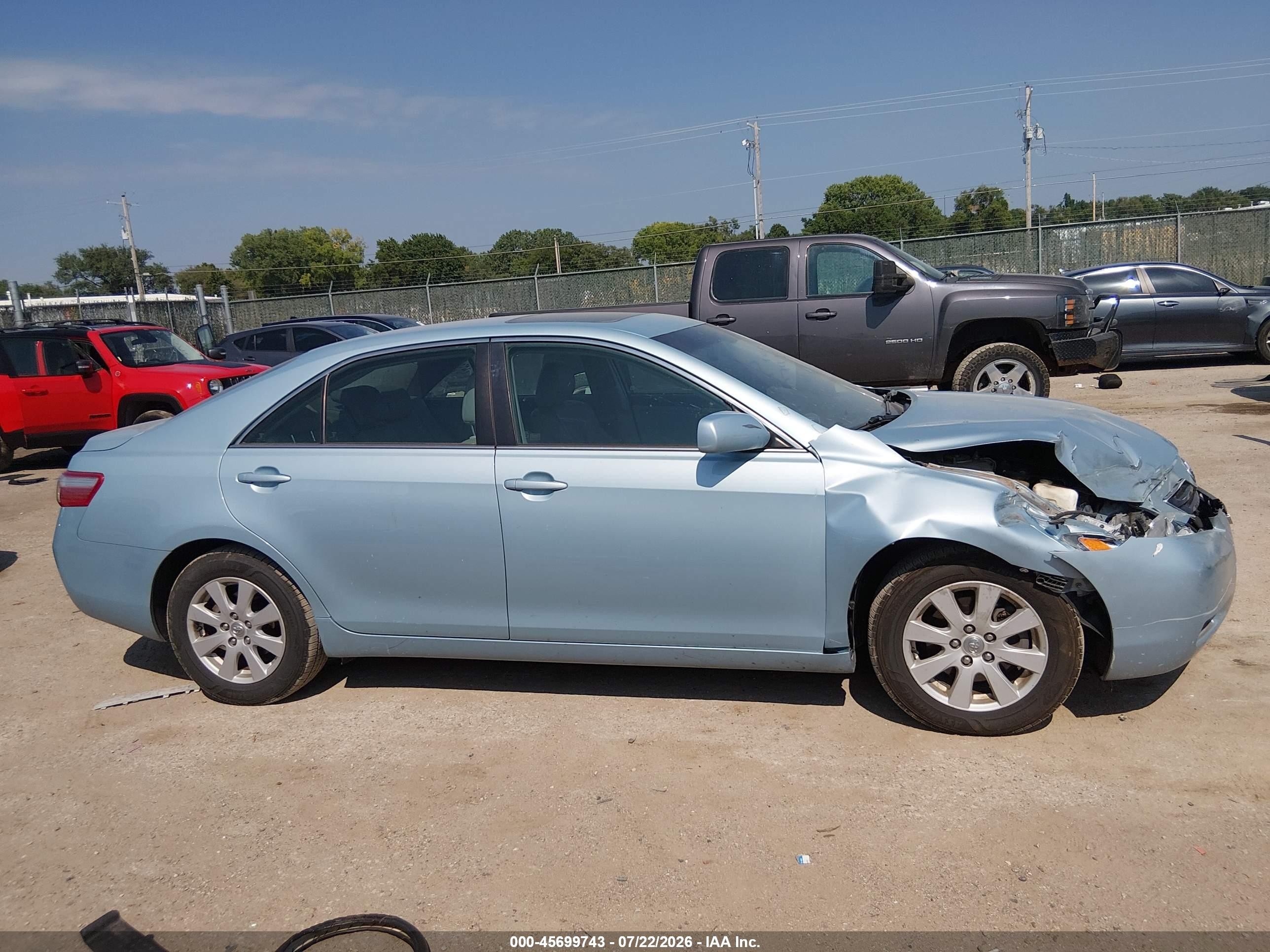 2009 Toyota Camry Xle Blue vin: 4T4BE46KX9R102181