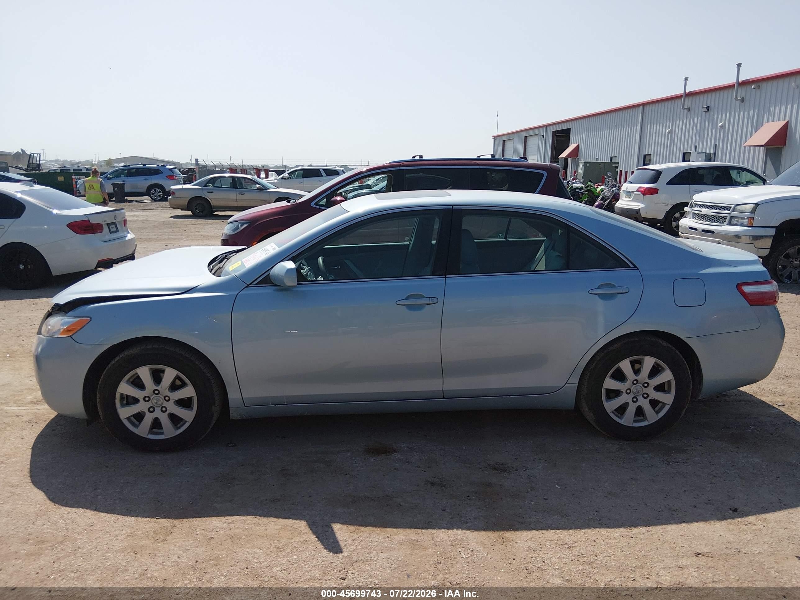 2009 Toyota Camry Xle Blue vin: 4T4BE46KX9R102181