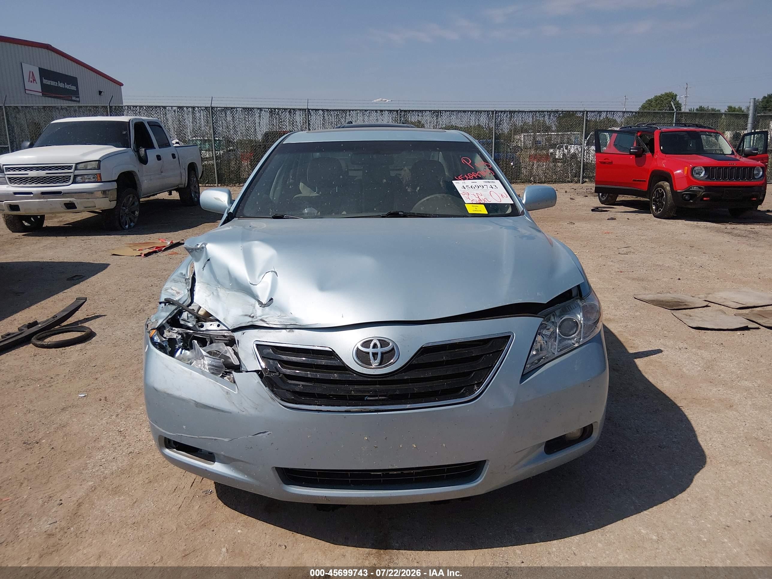 2009 Toyota Camry Xle Blue vin: 4T4BE46KX9R102181