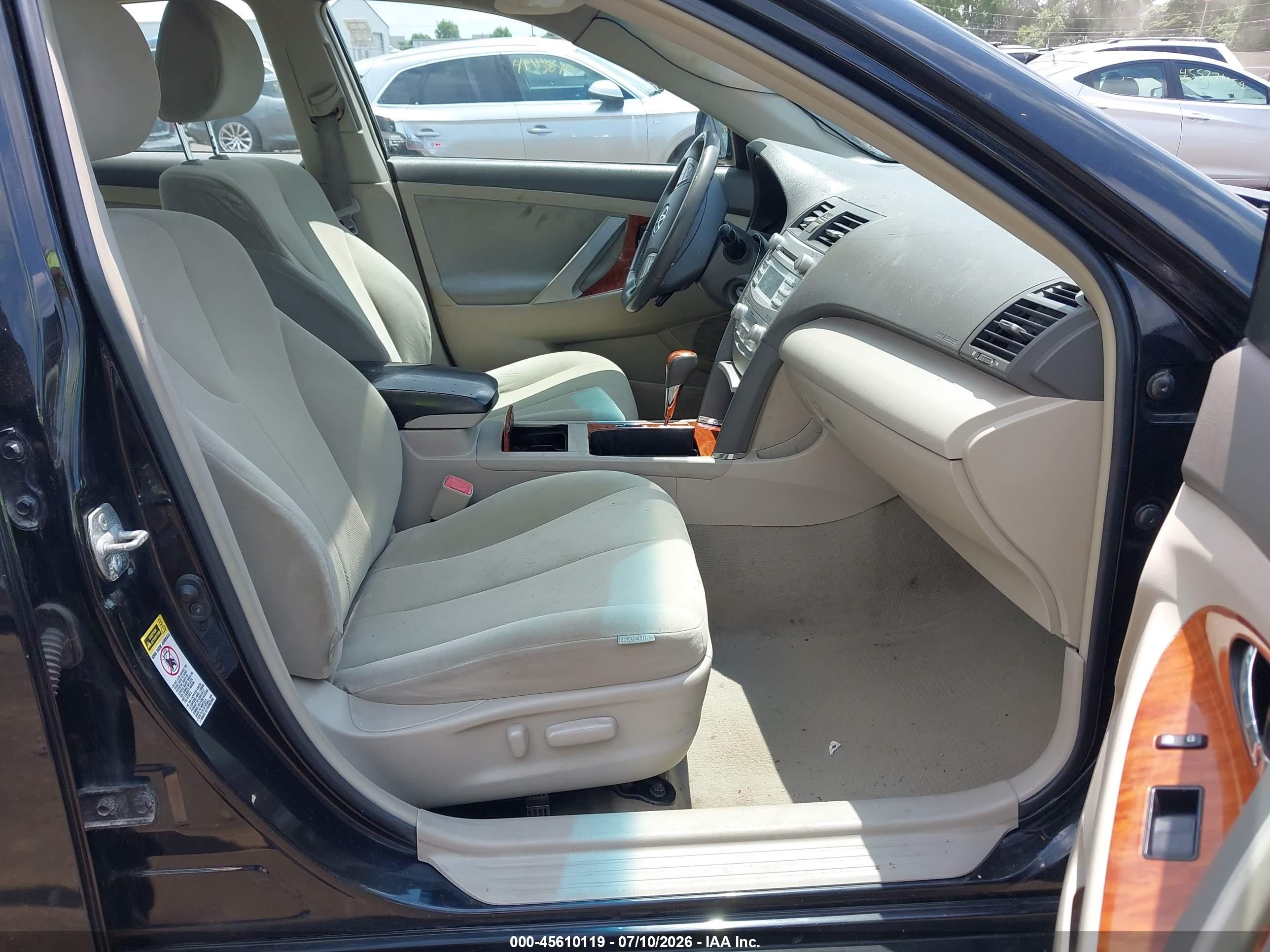 2009 Toyota Camry Xle Black vin: 4T4BE46KX9R117540