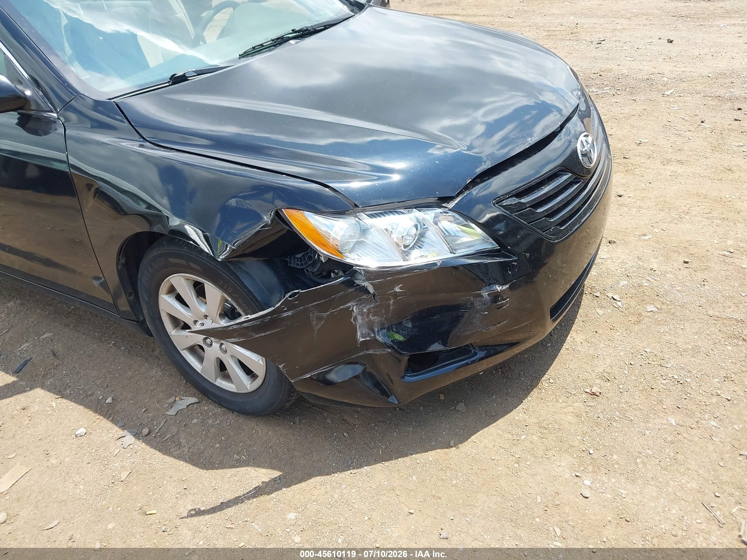 2009 Toyota Camry Xle Black vin: 4T4BE46KX9R117540