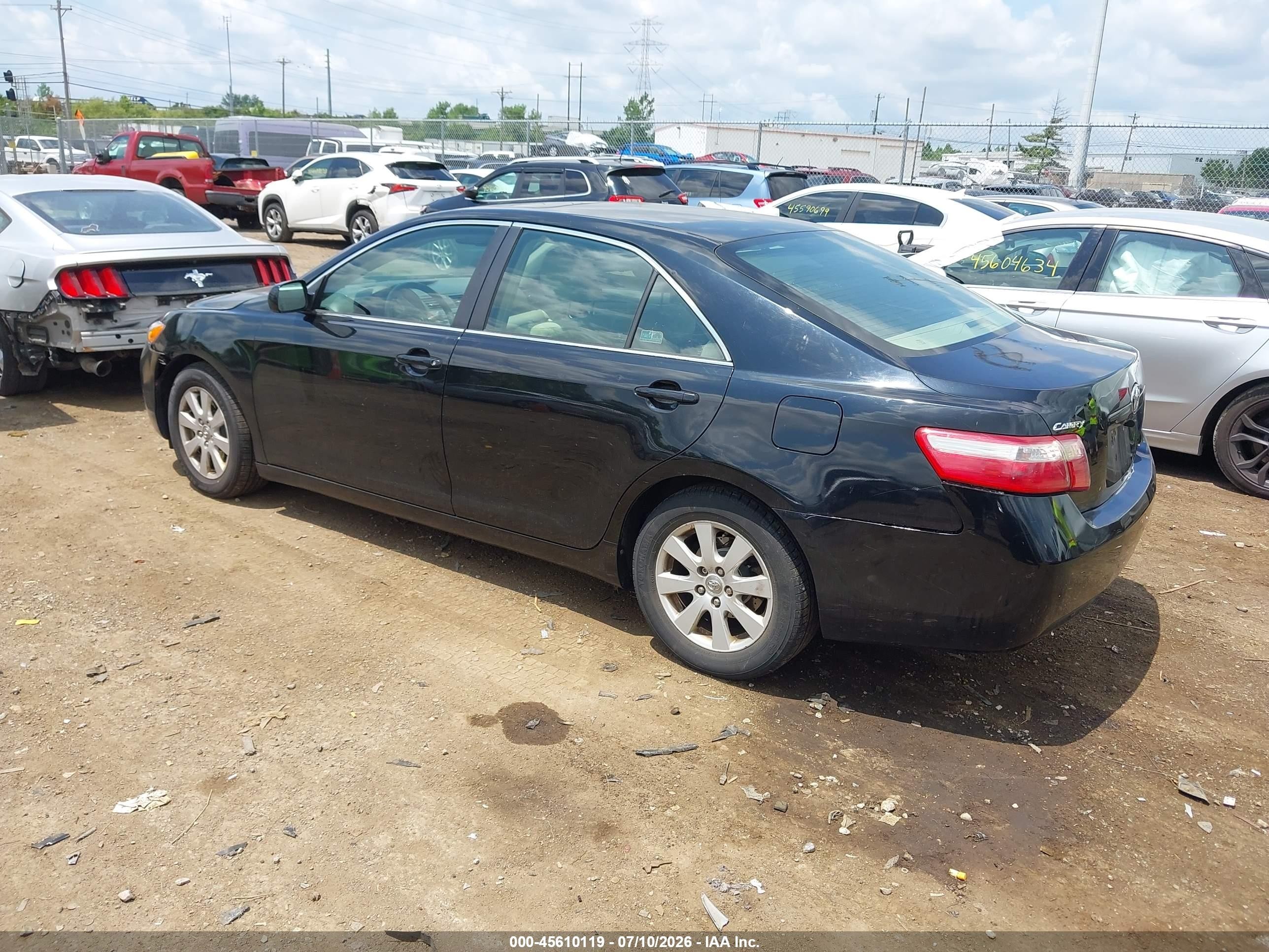 2009 Toyota Camry Xle Black vin: 4T4BE46KX9R117540