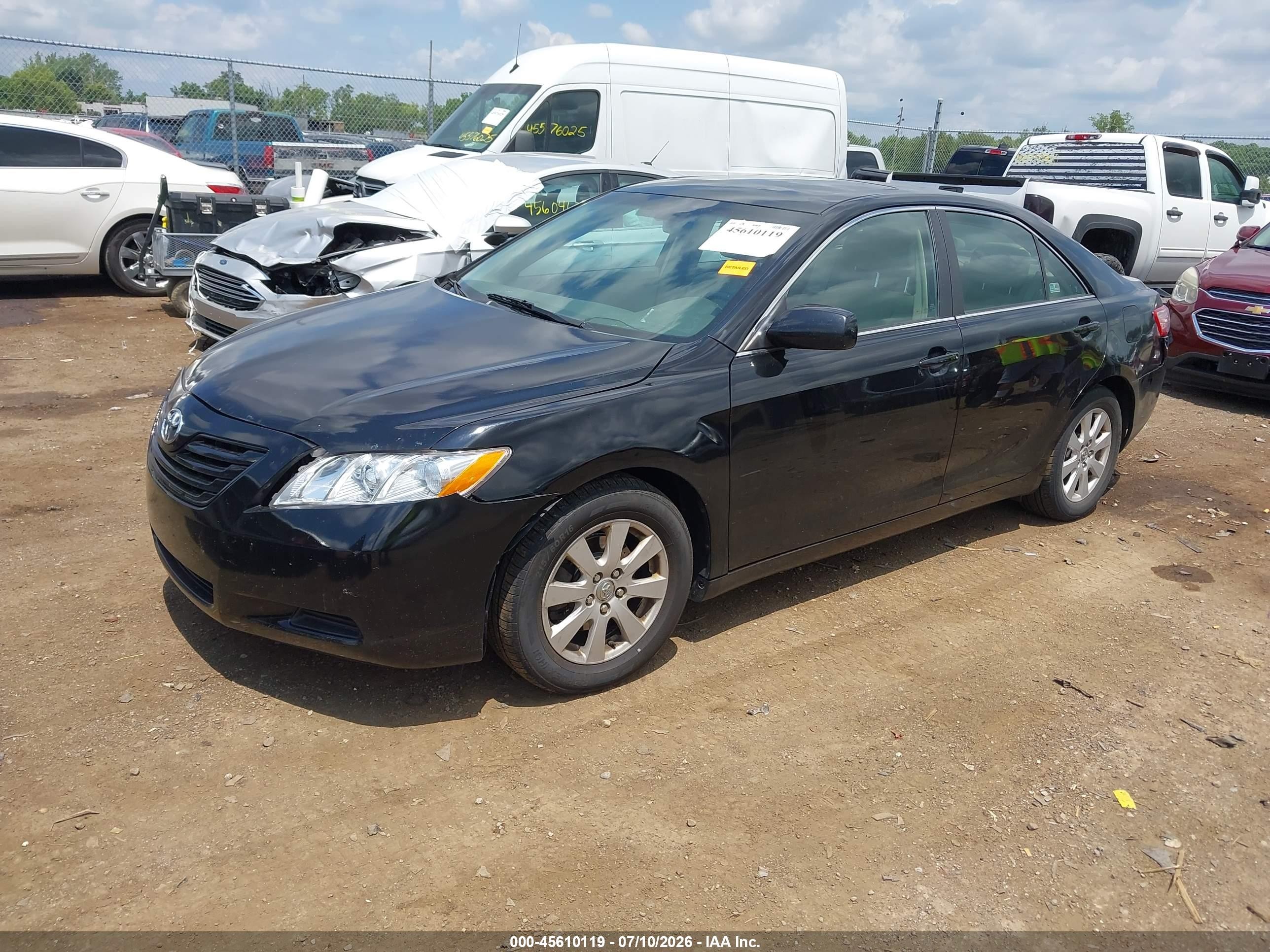 2009 Toyota Camry Xle Black vin: 4T4BE46KX9R117540