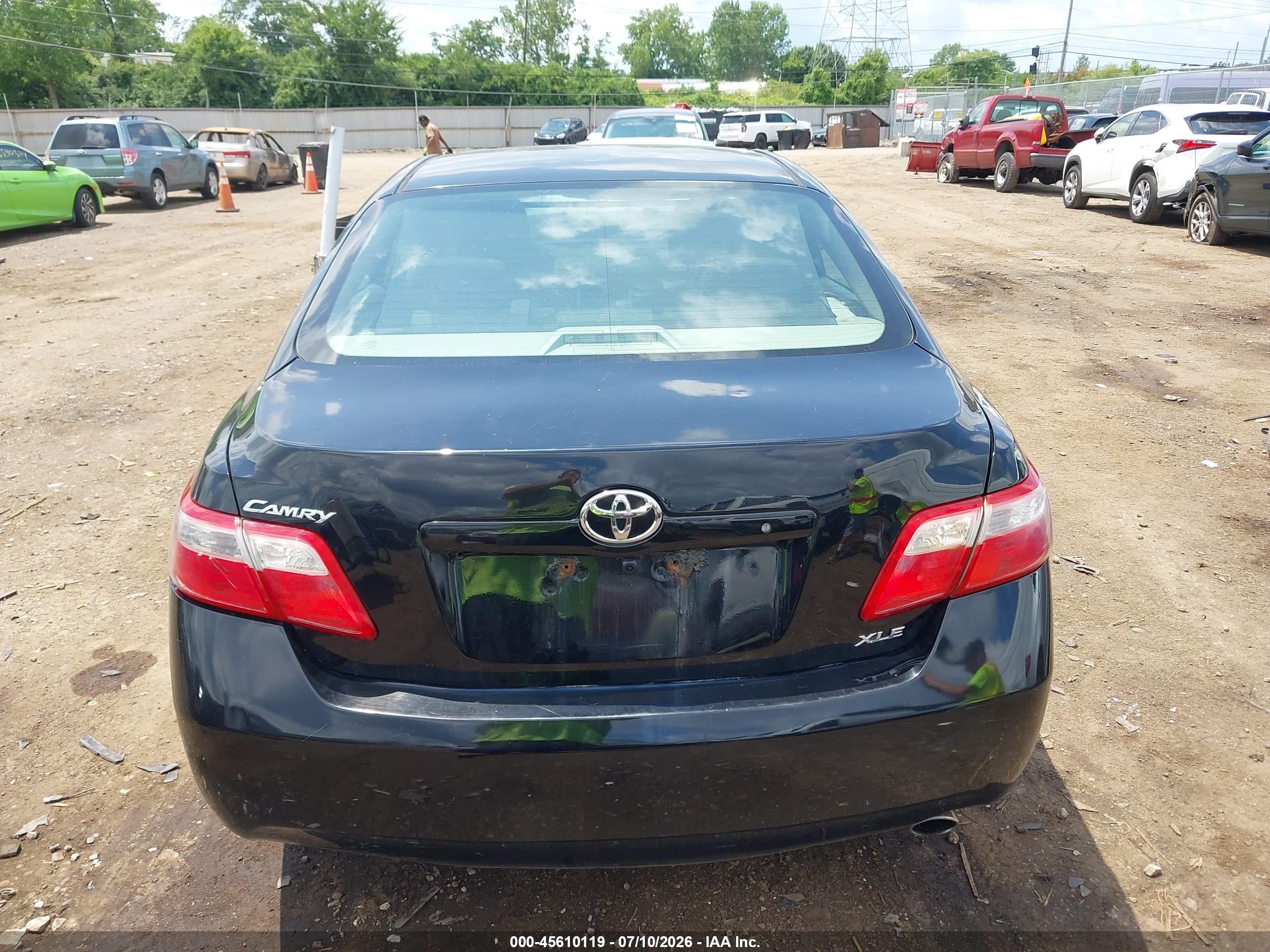 2009 Toyota Camry Xle Black vin: 4T4BE46KX9R117540