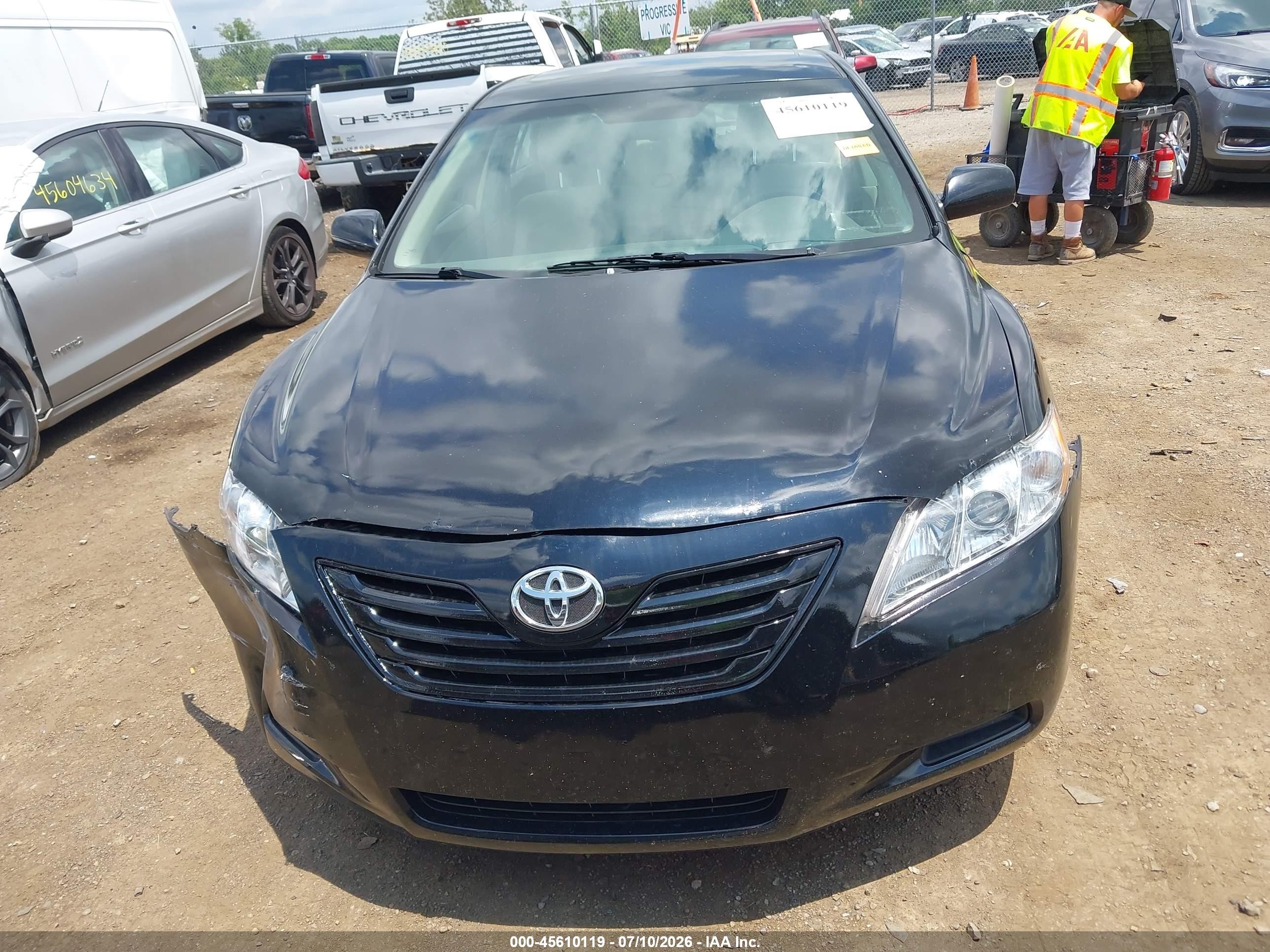 2009 Toyota Camry Xle Black vin: 4T4BE46KX9R117540