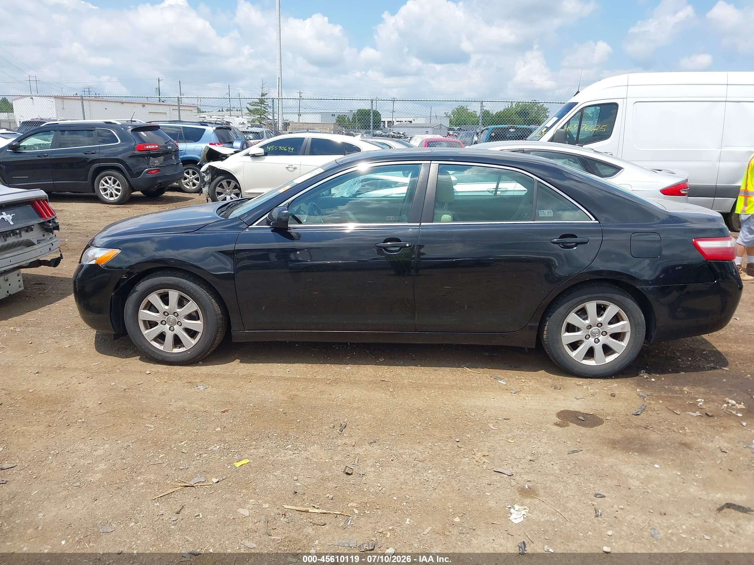 2009 Toyota Camry Xle Black vin: 4T4BE46KX9R117540