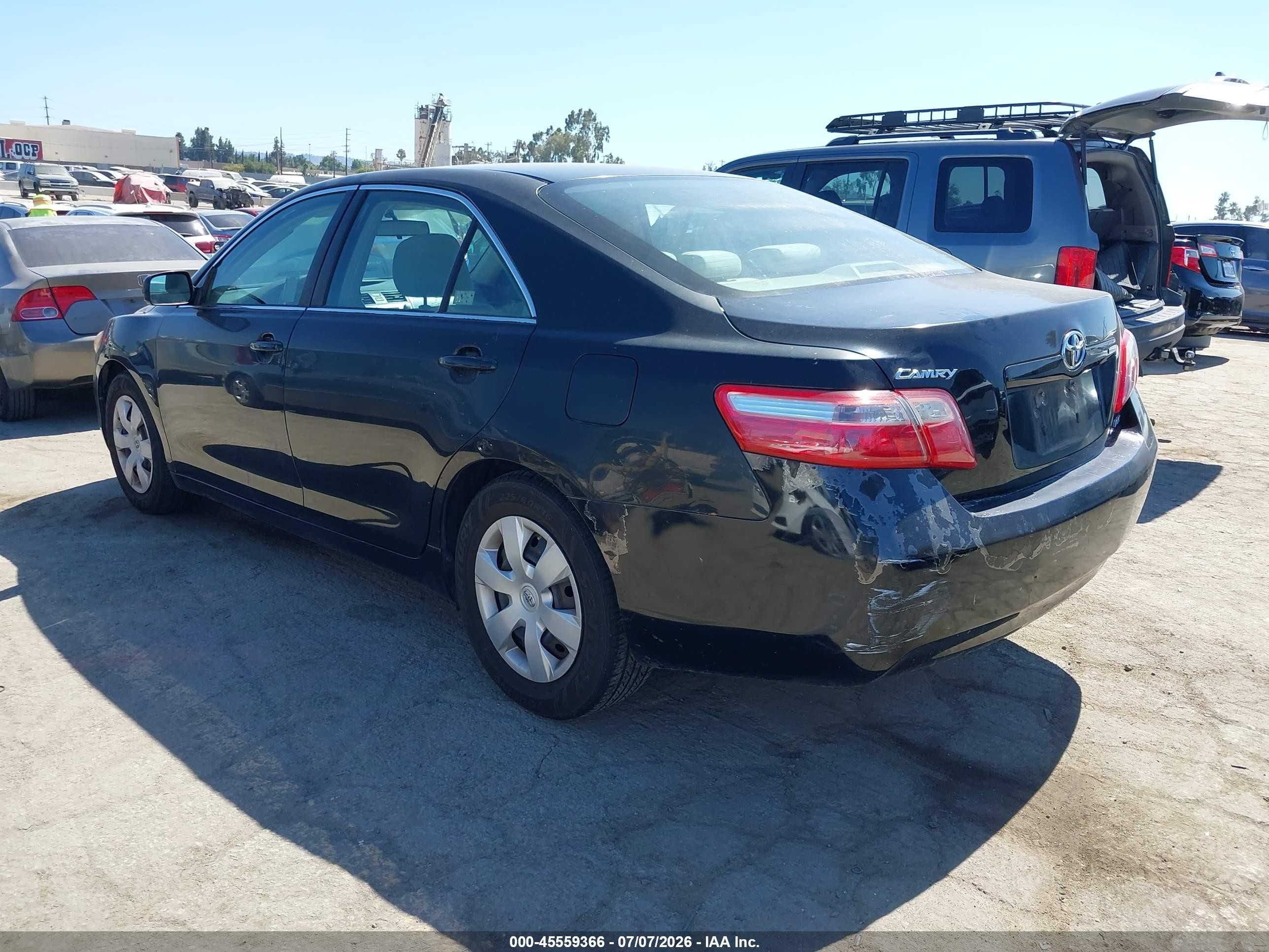 2009 Toyota Camry Le Black vin: 4T4BE46KX9R123872
