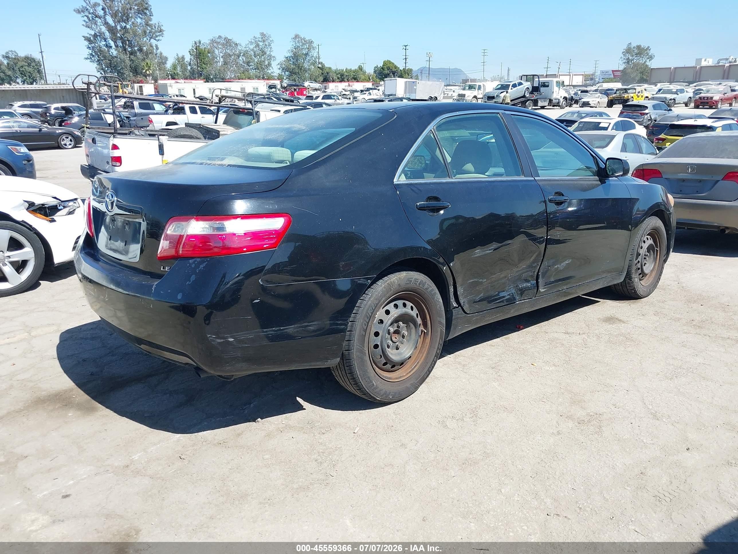 2009 Toyota Camry Le Black vin: 4T4BE46KX9R123872