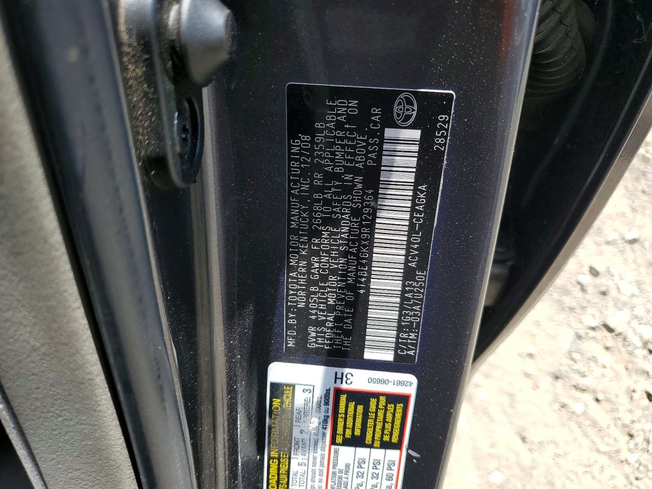 2009 Toyota Camry Xle Gray vin: 4T4BE46KX9R129364