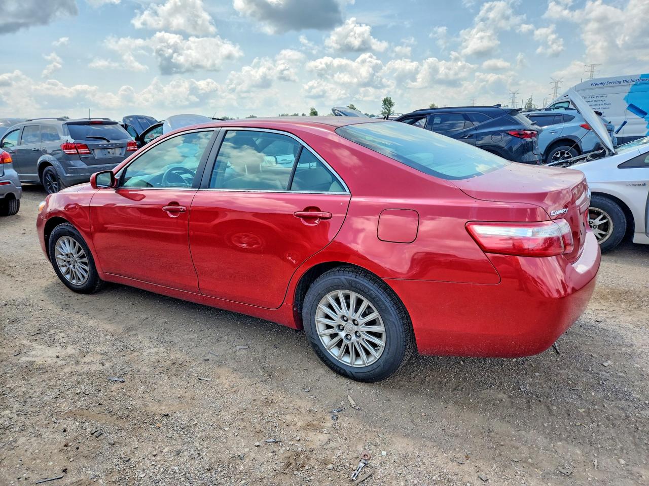 2009 Toyota Camry Le Red vin: 4T4BE46KX9R131809