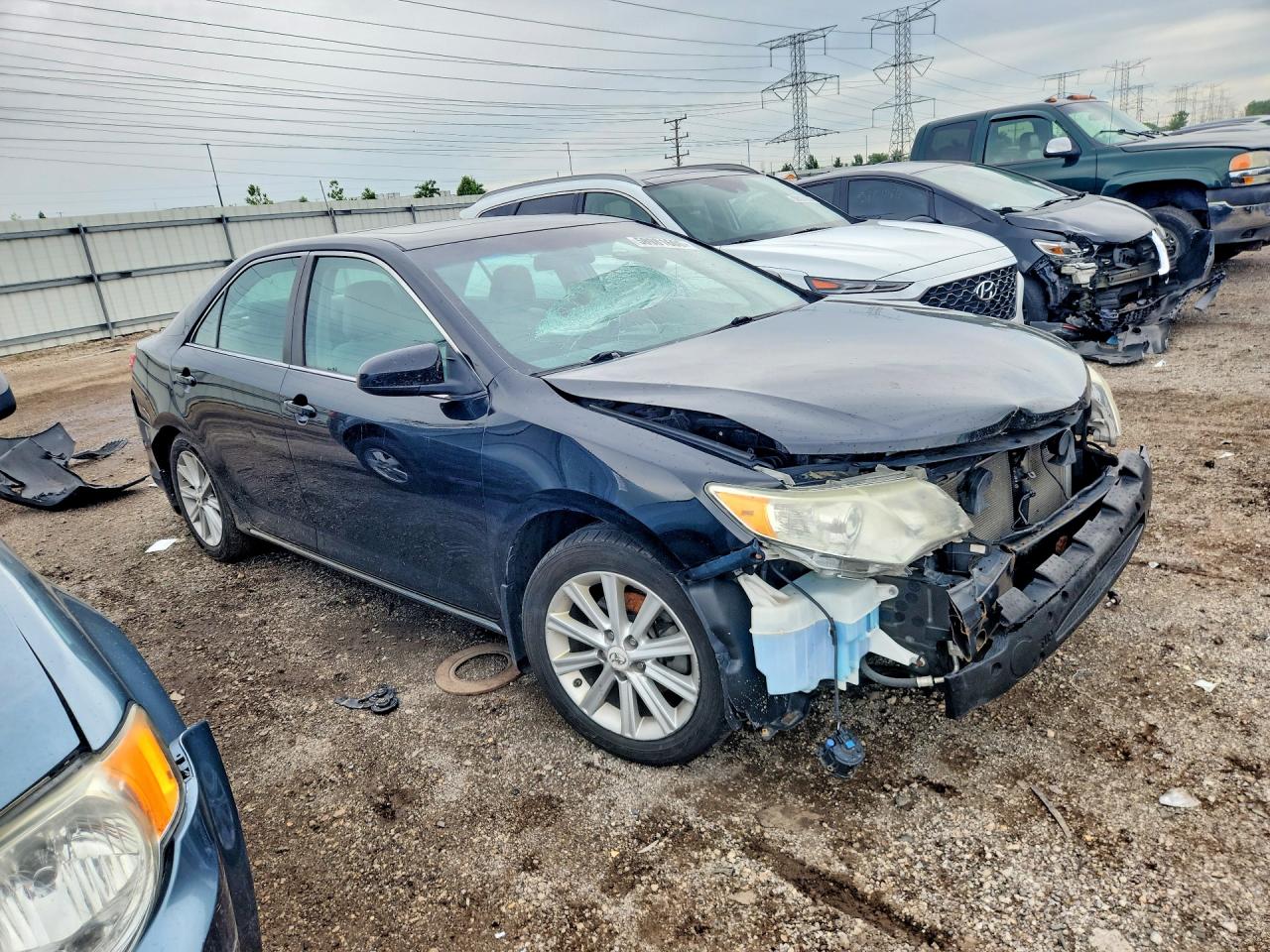 2012 Toyota Camry Xle Black vin: 4T4BF1FK0CR195120
