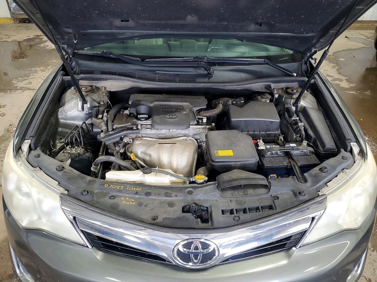 2012 Toyota Camry Xle Серый vin: 4T4BF1FK0CR198079