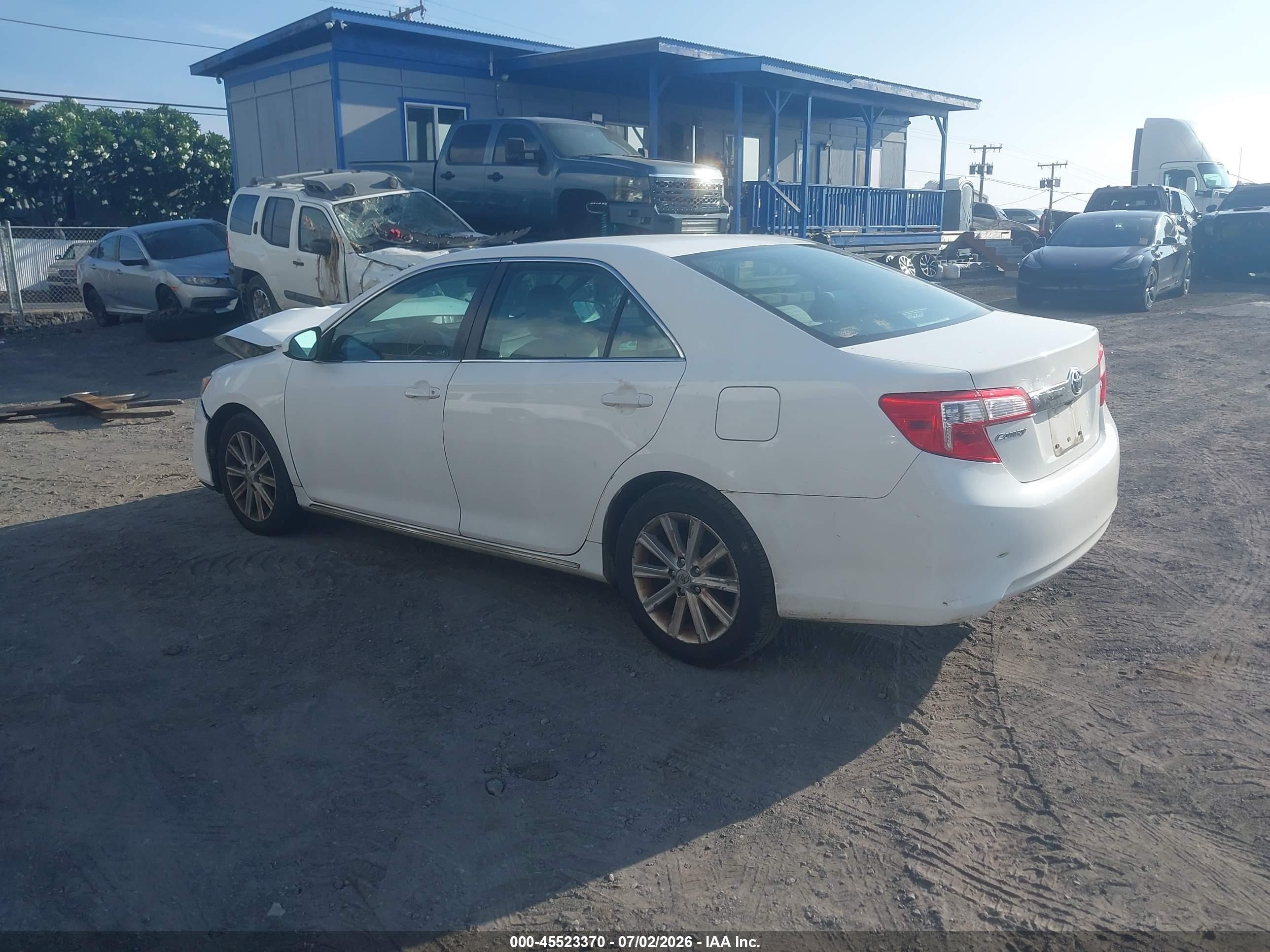 2012 Toyota Camry Xle Белый vin: 4T4BF1FK0CR207864