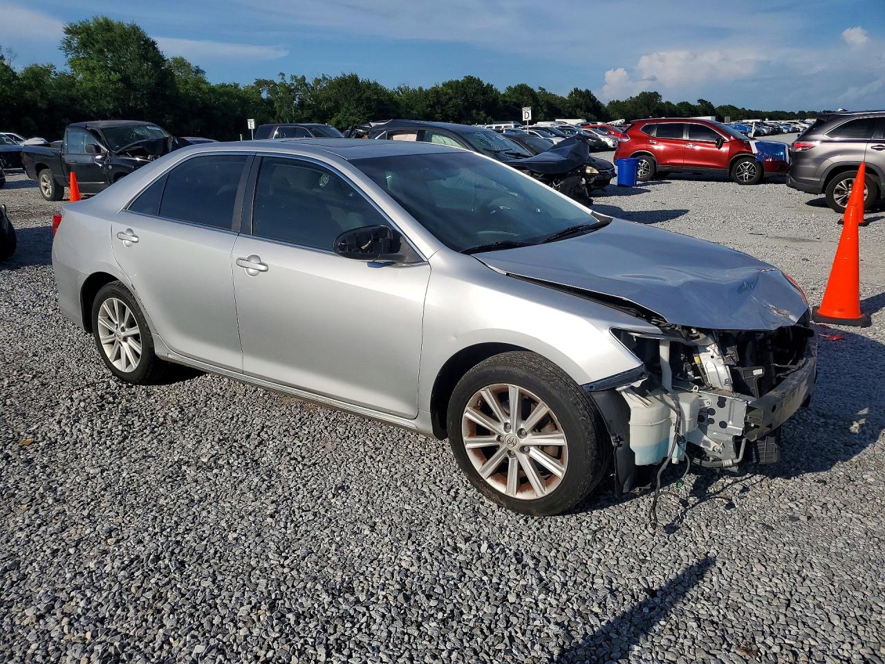 2012 Toyota Camry Xle Silver vin: 4T4BF1FK0CR264419