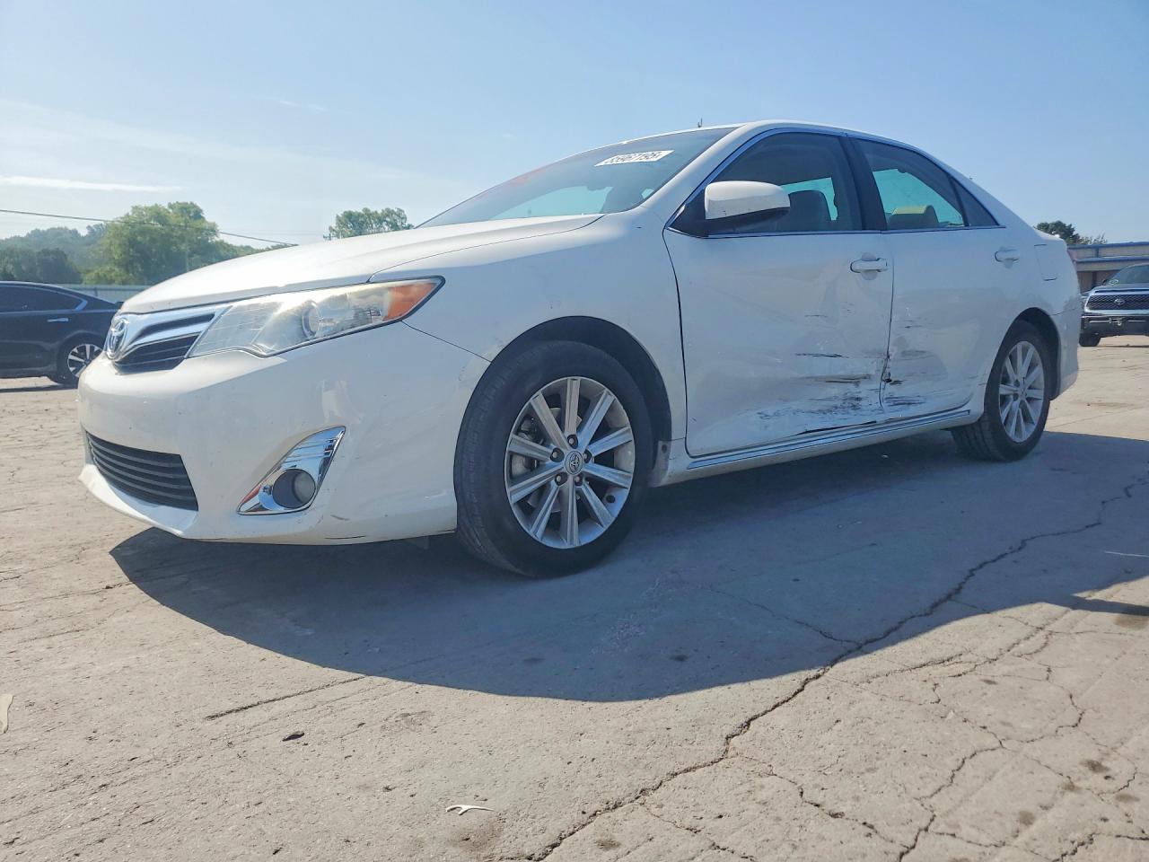 2013 Toyota Camry Xle White vin: 4T4BF1FK0DR292853