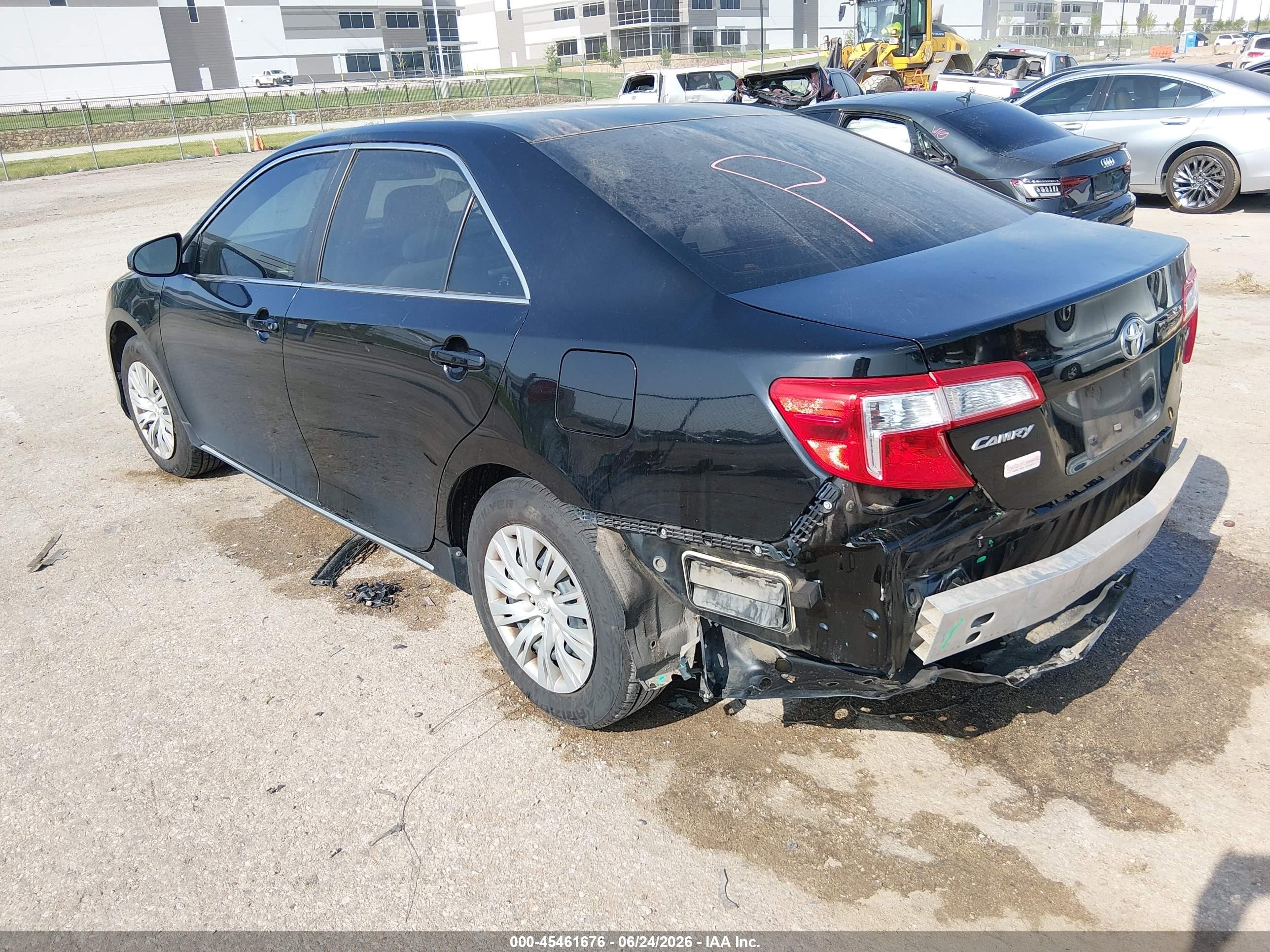 2013 Toyota Camry Le Black vin: 4T4BF1FK0DR301552