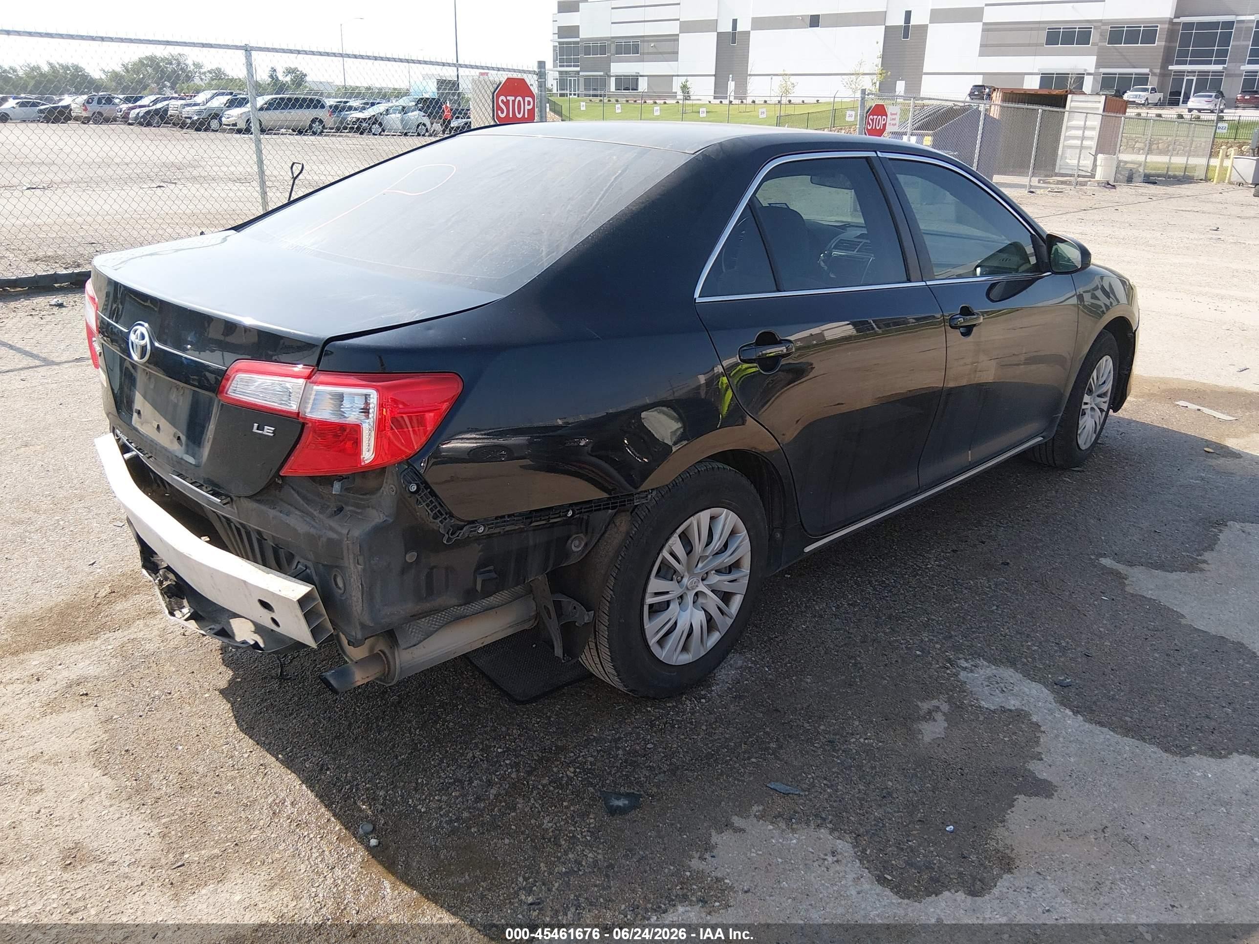 2013 Toyota Camry Le Black vin: 4T4BF1FK0DR301552