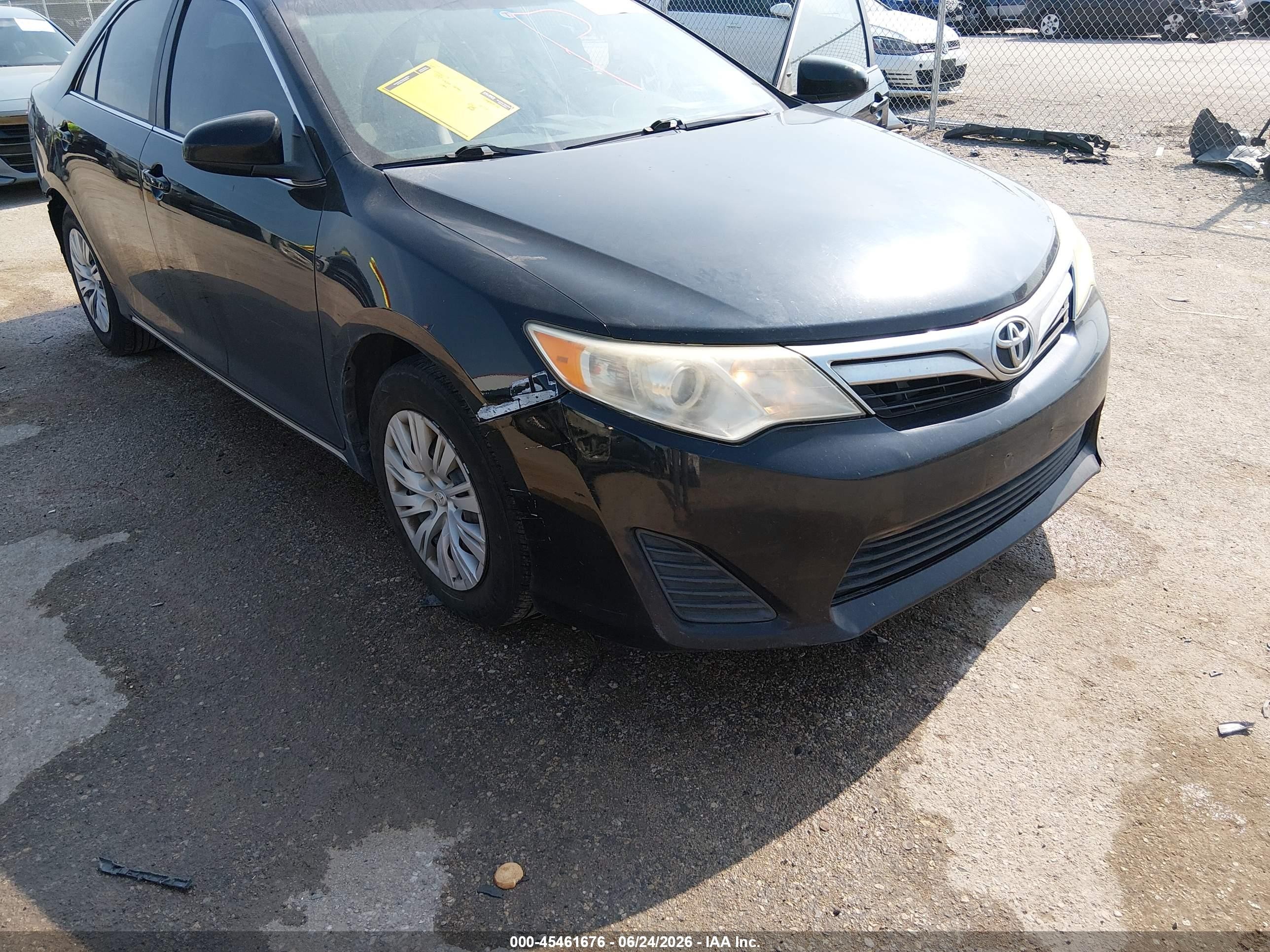 2013 Toyota Camry Le Black vin: 4T4BF1FK0DR301552