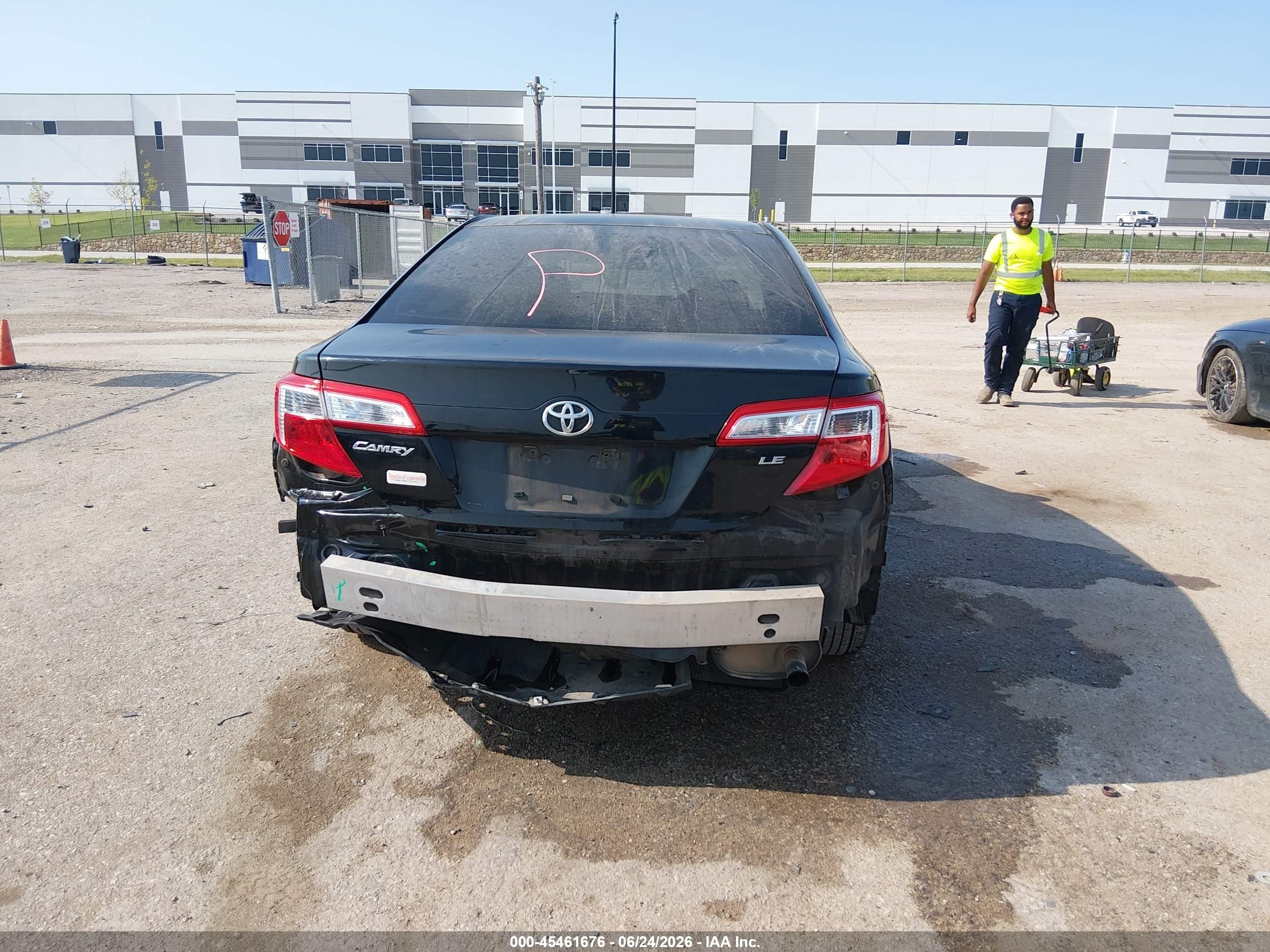 2013 Toyota Camry Le Black vin: 4T4BF1FK0DR301552