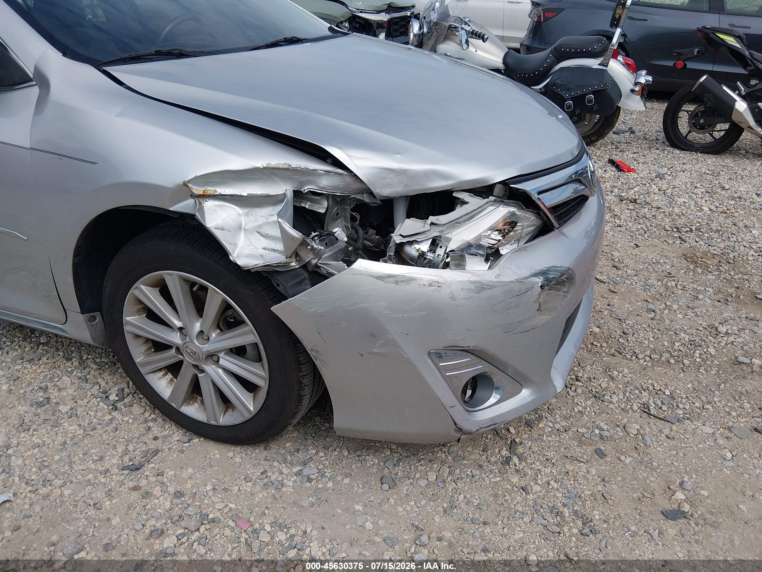 2013 Toyota Camry Xle Silver vin: 4T4BF1FK0DR310316