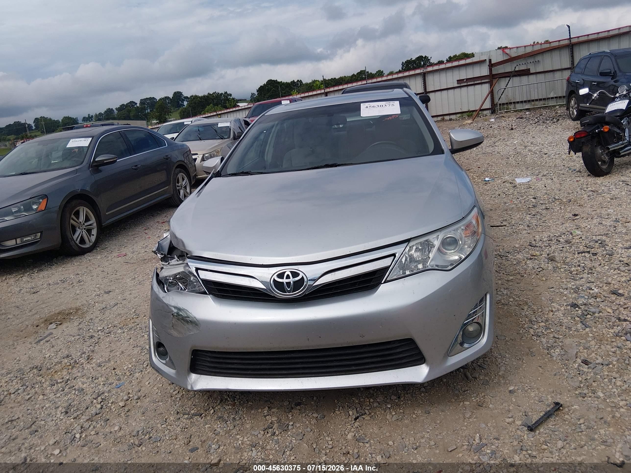 2013 Toyota Camry Xle Silver vin: 4T4BF1FK0DR310316