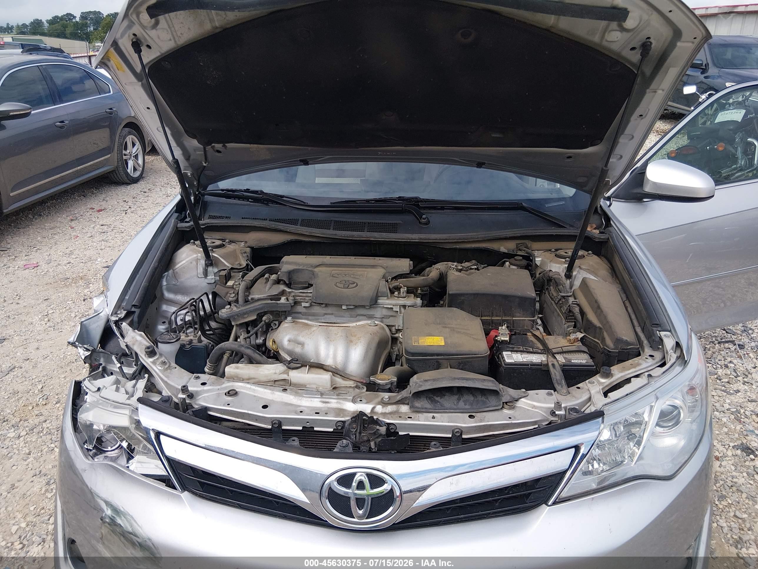 2013 Toyota Camry Xle Silver vin: 4T4BF1FK0DR310316