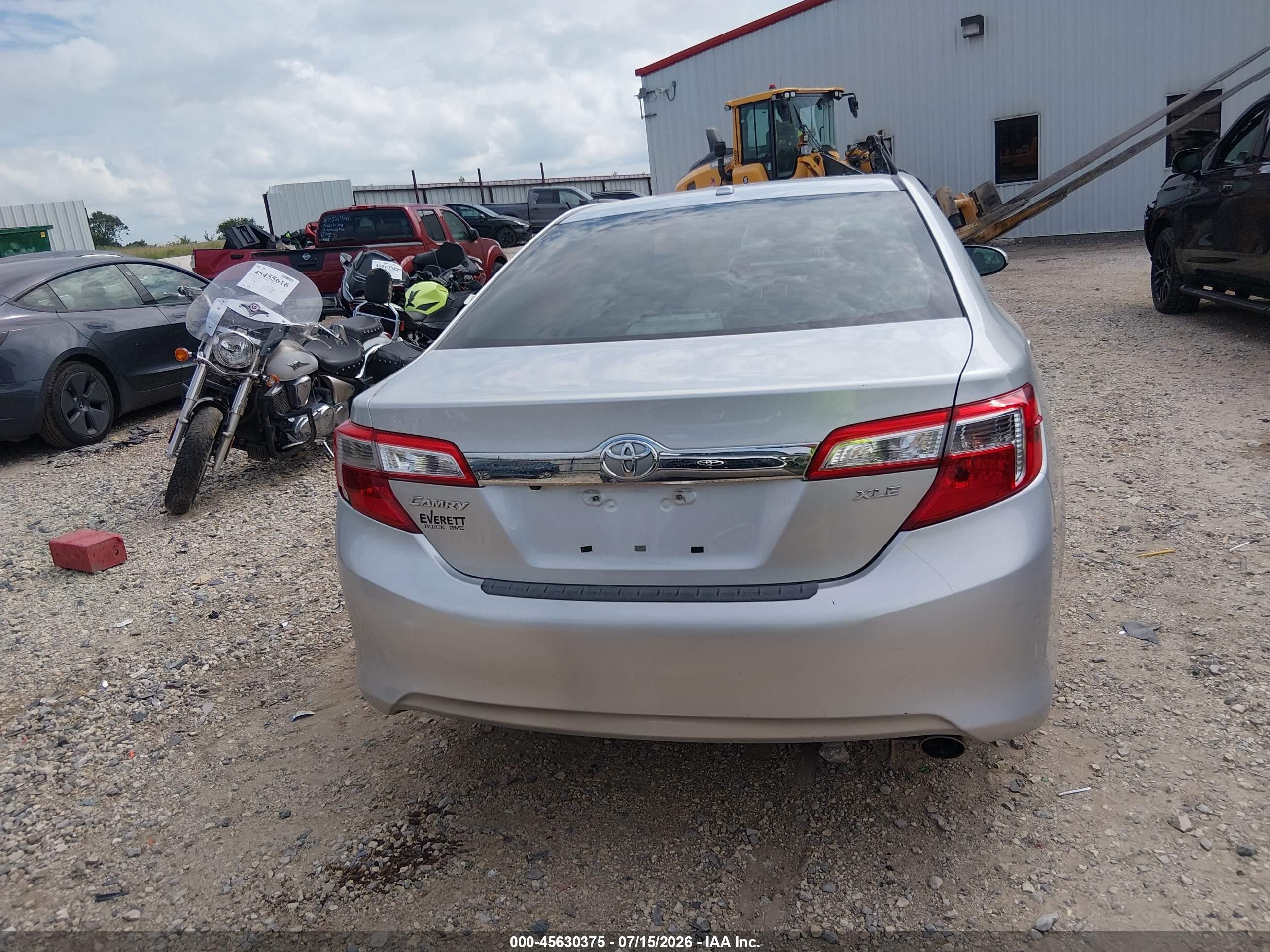 2013 Toyota Camry Xle Silver vin: 4T4BF1FK0DR310316