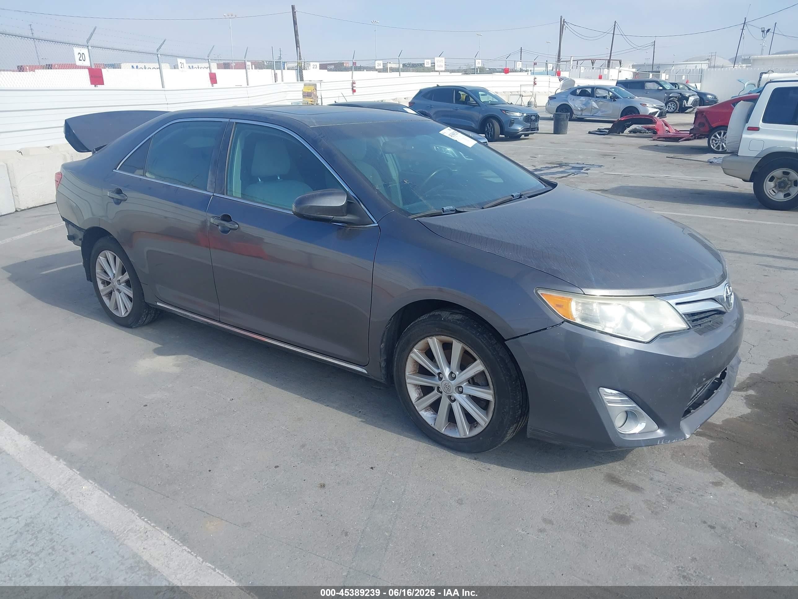 2013 Toyota Camry Xle Gray vin: 4T4BF1FK0DR336138
