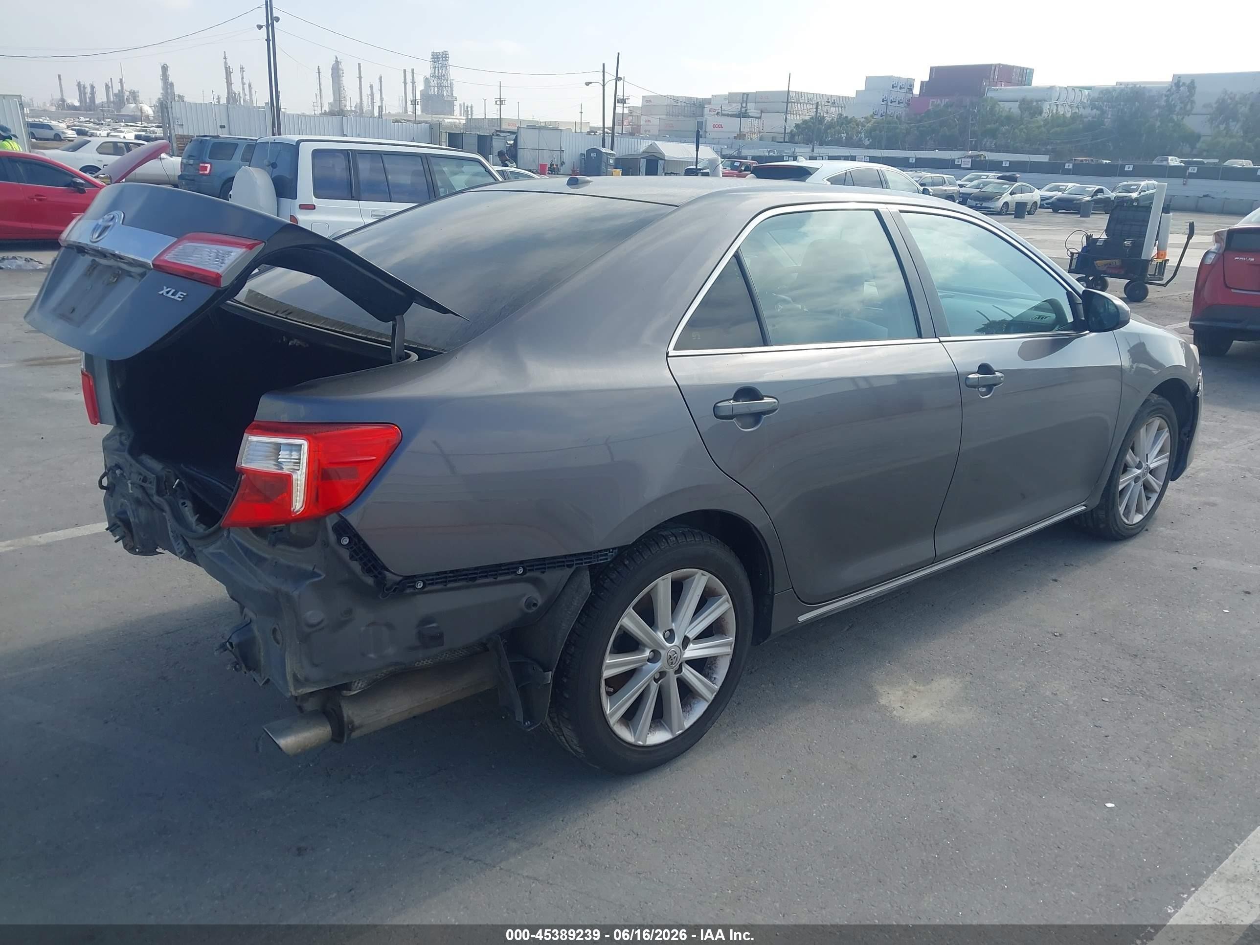 2013 Toyota Camry Xle Gray vin: 4T4BF1FK0DR336138