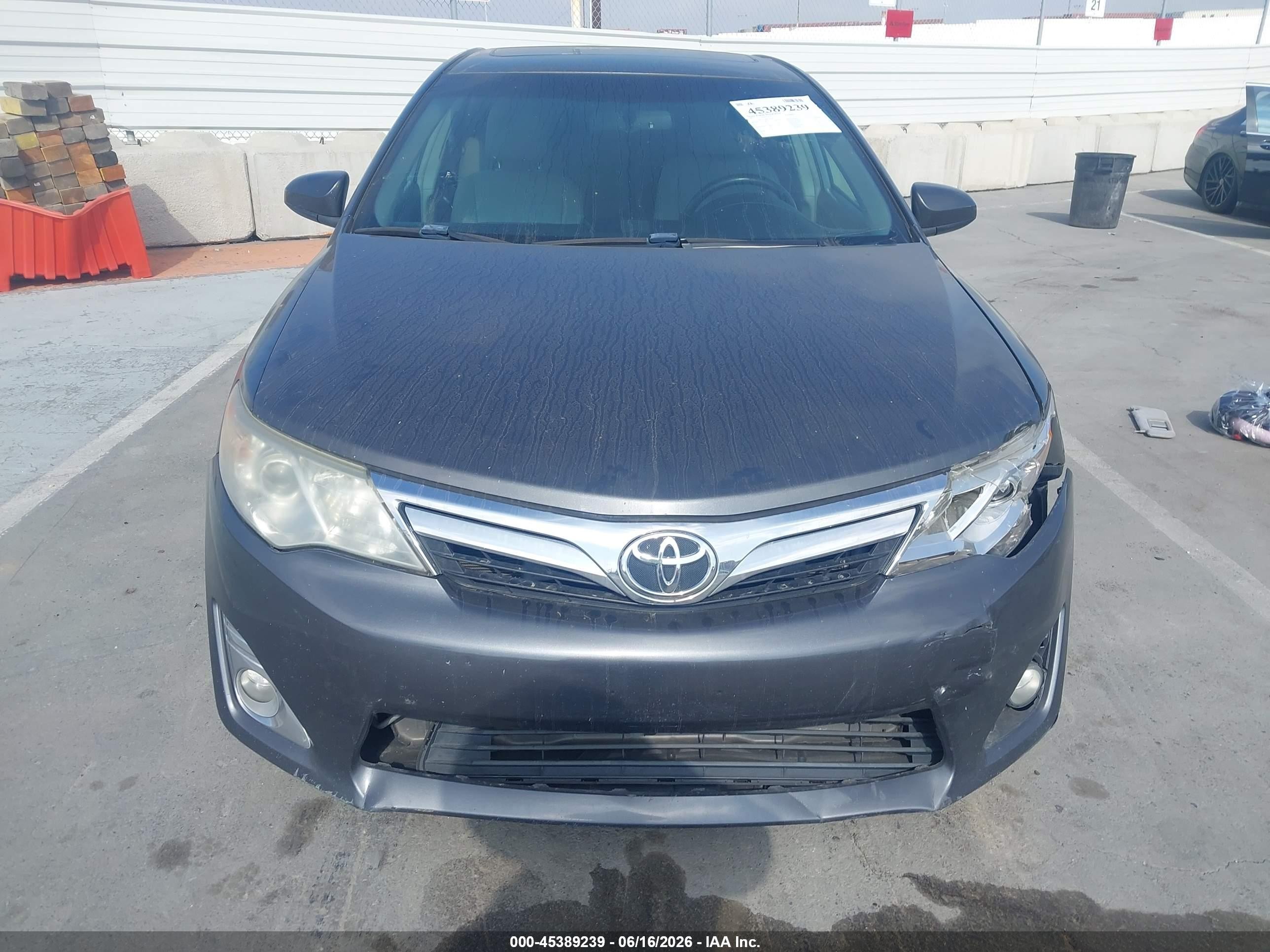 2013 Toyota Camry Xle Gray vin: 4T4BF1FK0DR336138