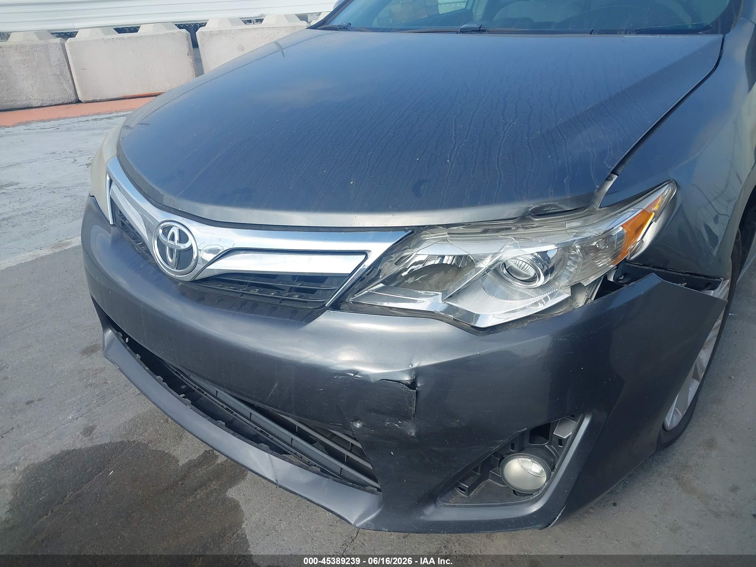 2013 Toyota Camry Xle Gray vin: 4T4BF1FK0DR336138