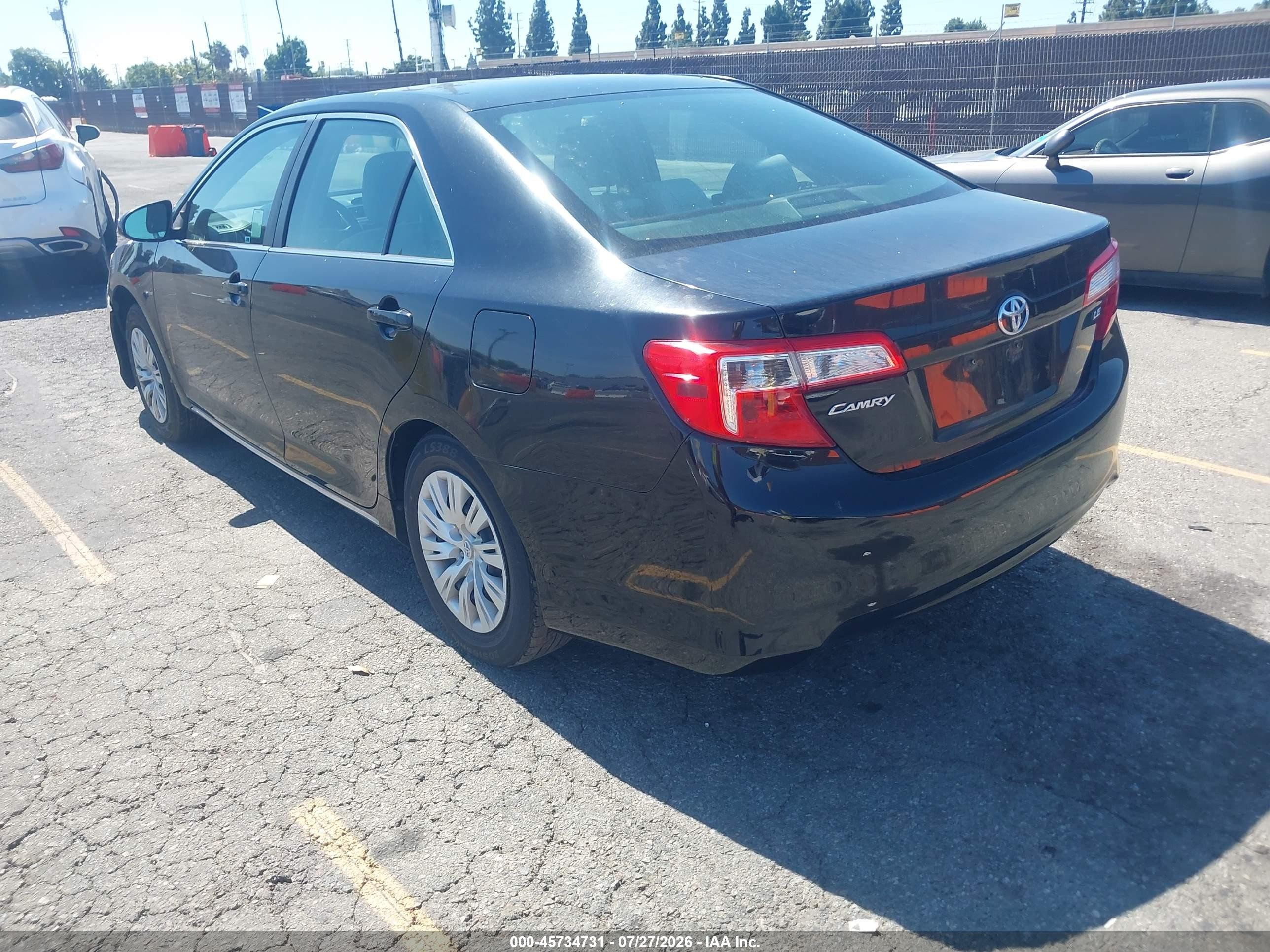 2014 Toyota Camry Le Black vin: 4T4BF1FK0ER338330