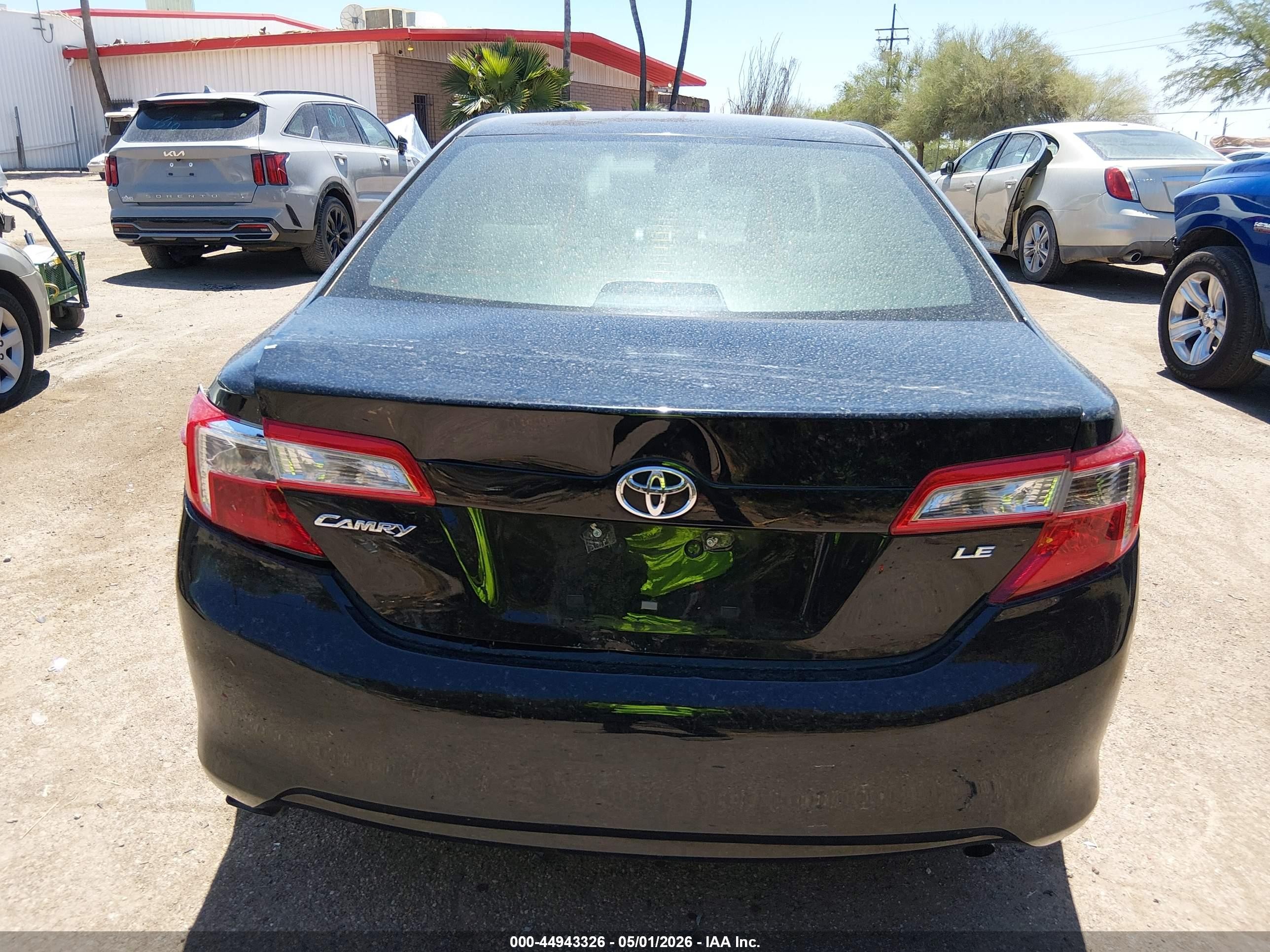 2014 Toyota Camry Le Черный vin: 4T4BF1FK0ER343981