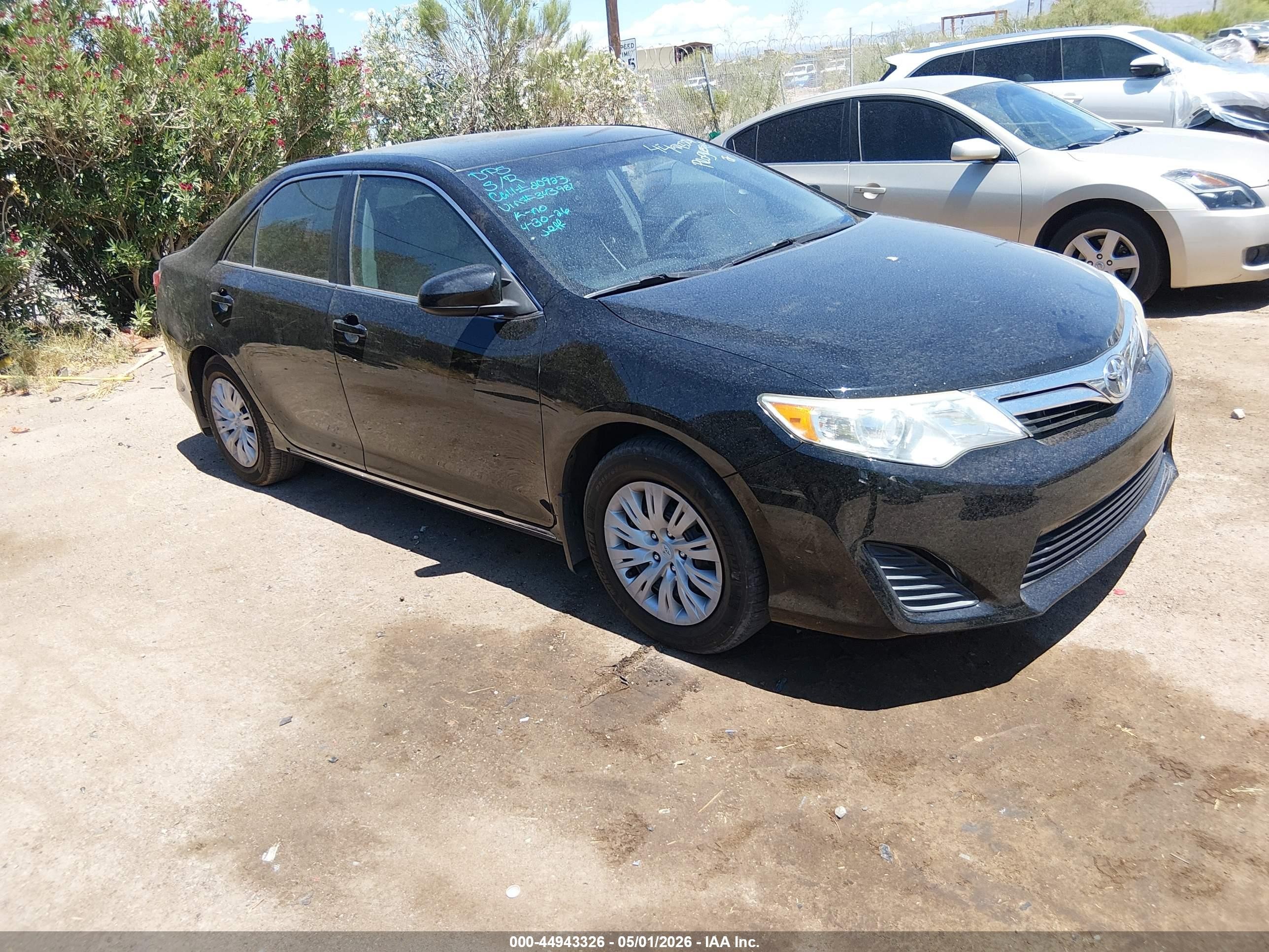 2014 Toyota Camry Le Черный vin: 4T4BF1FK0ER343981