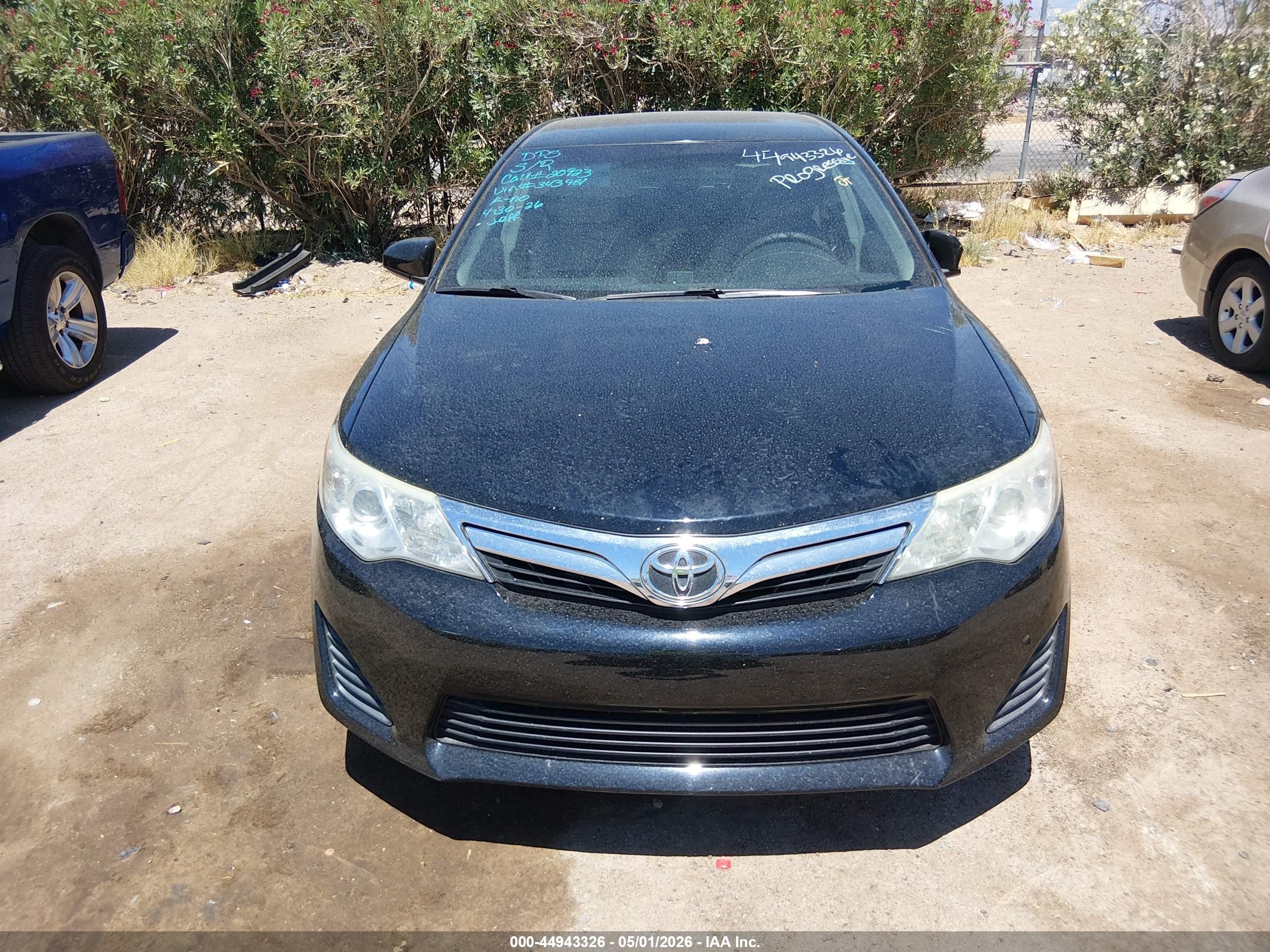 2014 Toyota Camry Le Черный vin: 4T4BF1FK0ER343981