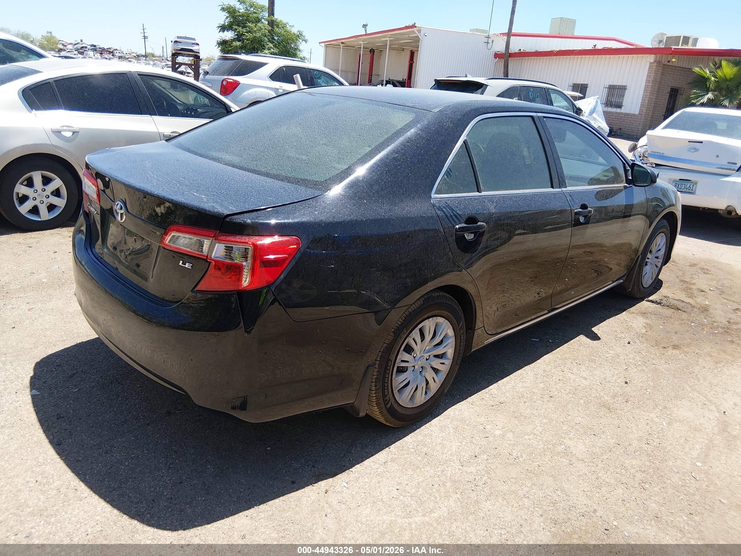 2014 Toyota Camry Le Черный vin: 4T4BF1FK0ER343981