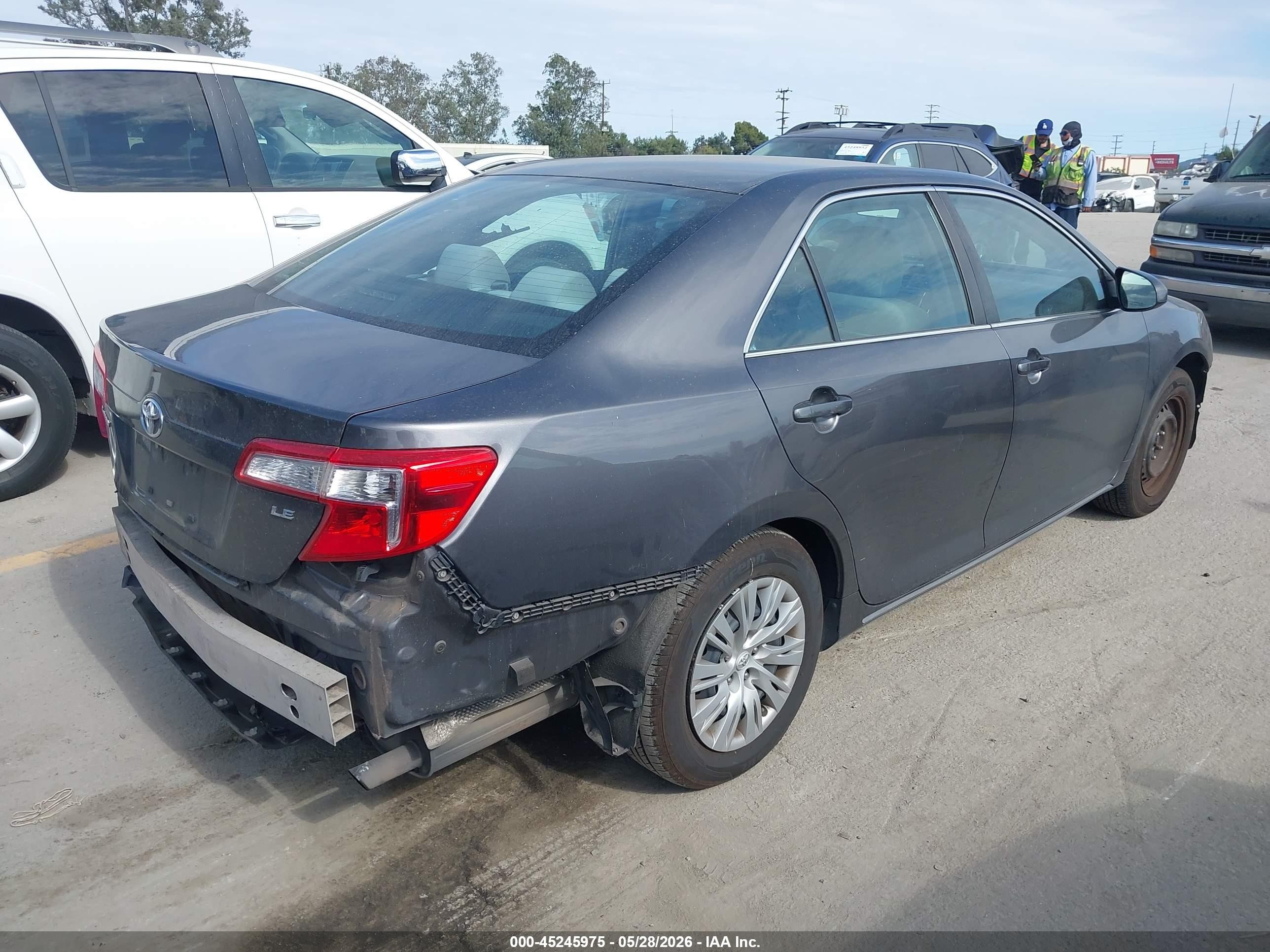 2014 Toyota Camry Le Gray vin: 4T4BF1FK0ER356813