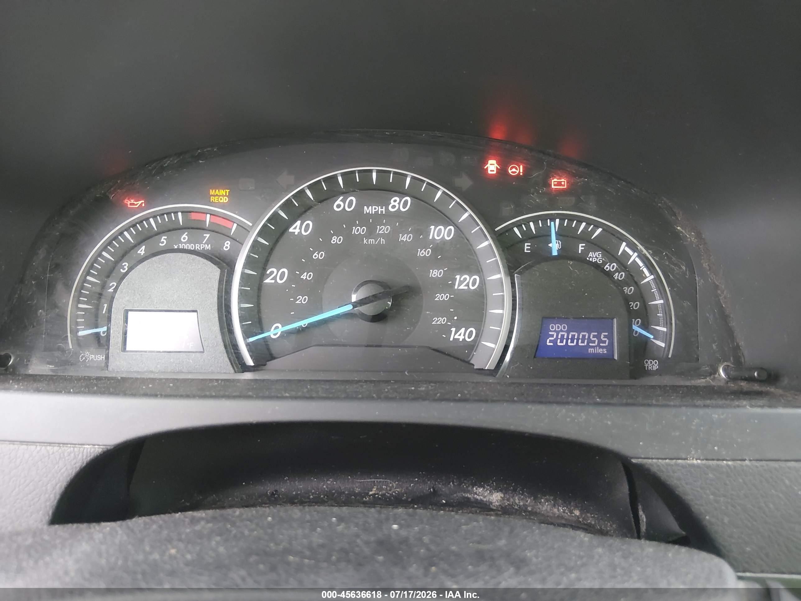 2014 Toyota Camry Le Red vin: 4T4BF1FK0ER364409
