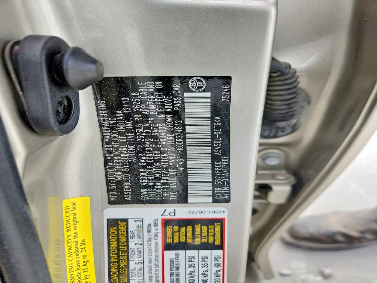 2014 Toyota Camry Xle Золотой vin: 4T4BF1FK0ER374812