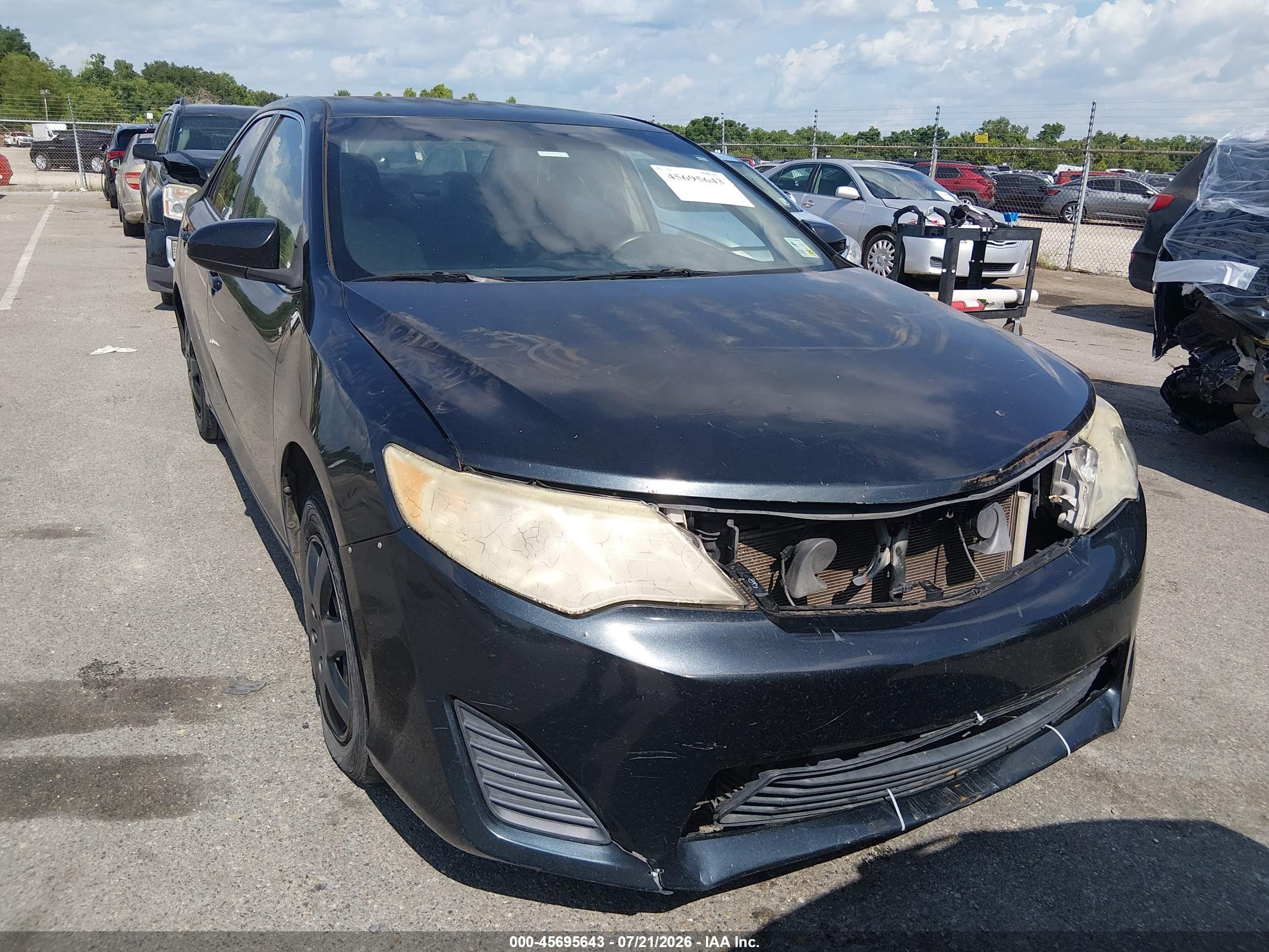2014 Toyota Camry Le Black vin: 4T4BF1FK0ER380447