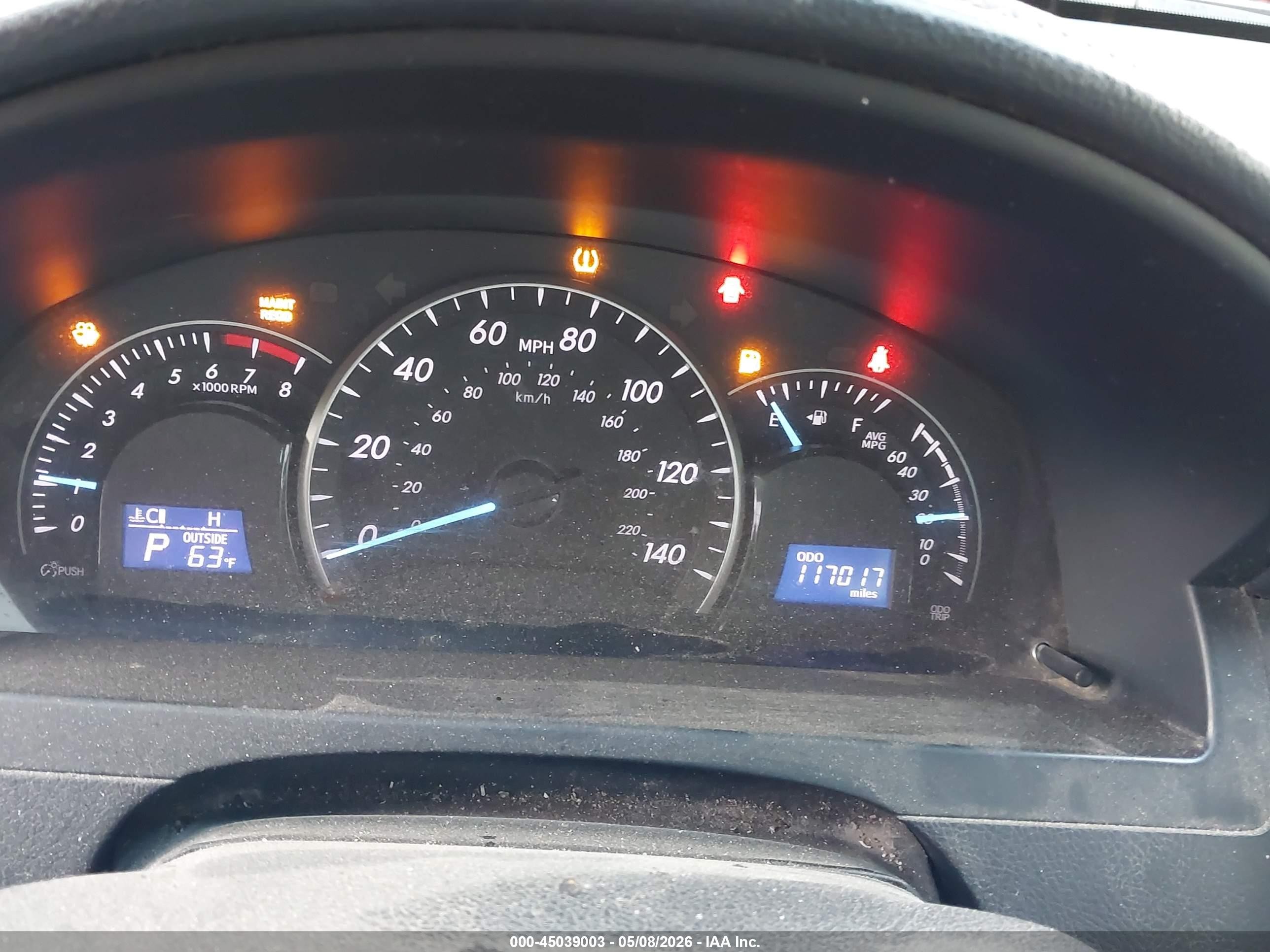 2014 Toyota Camry Le Серый vin: 4T4BF1FK0ER391657
