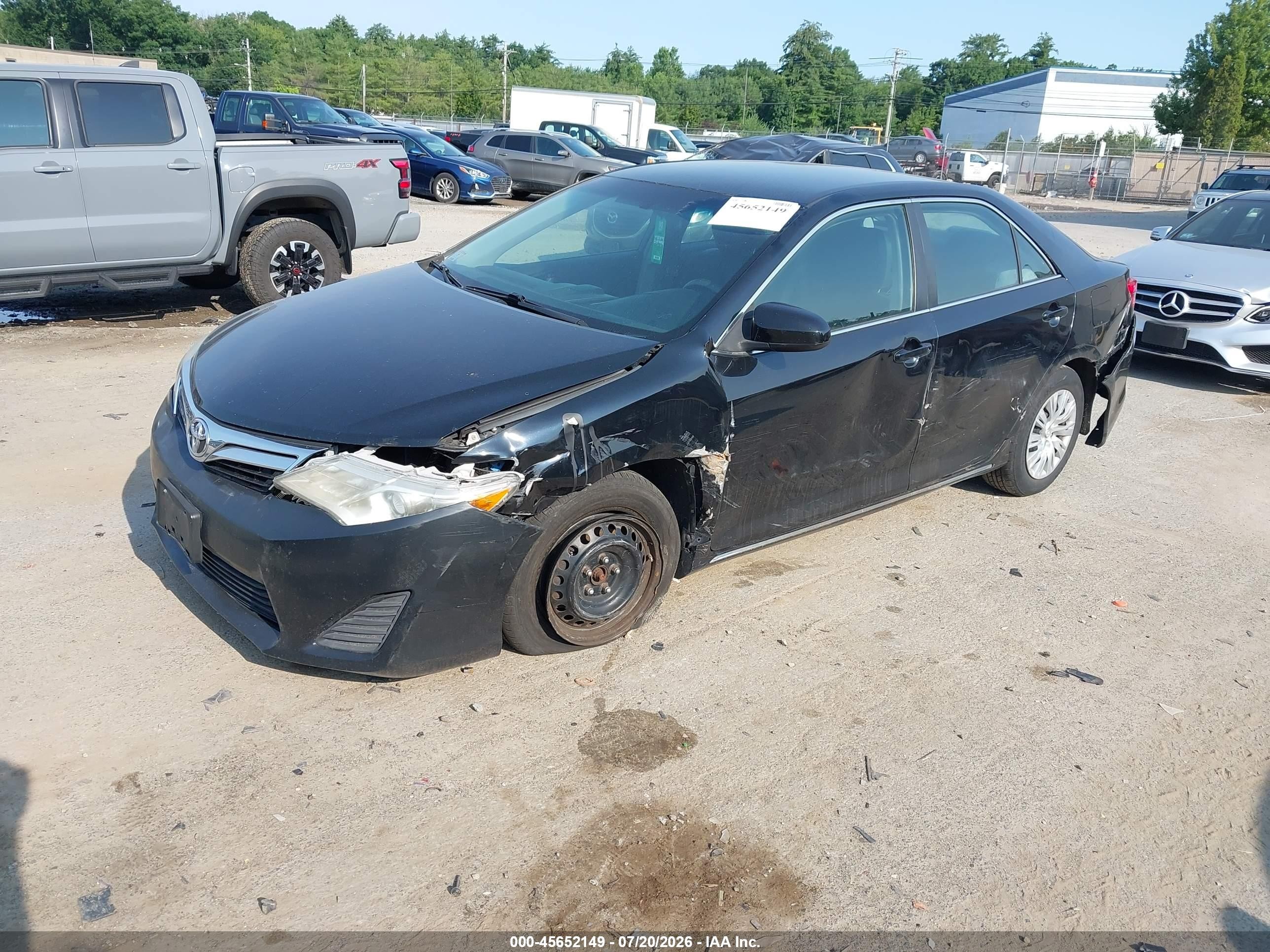 2014 Toyota Camry Le Black vin: 4T4BF1FK0ER407677