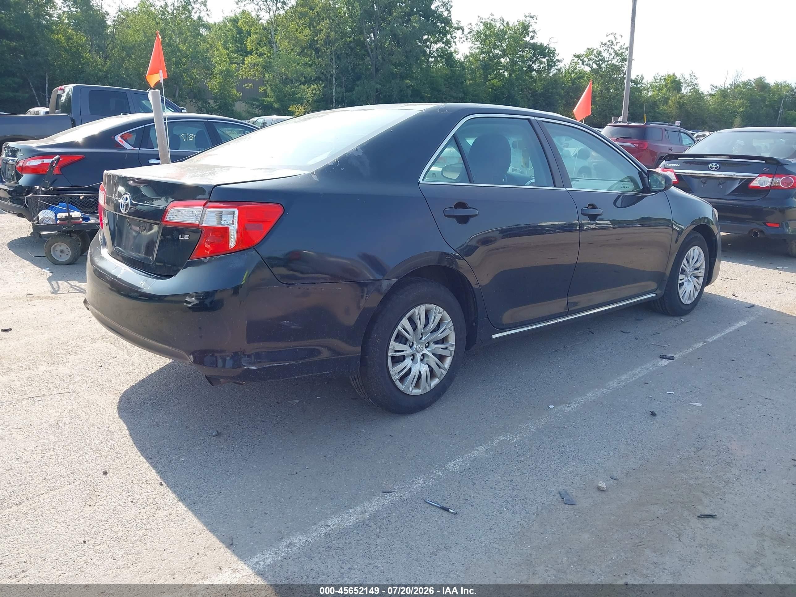 2014 Toyota Camry Le Black vin: 4T4BF1FK0ER407677