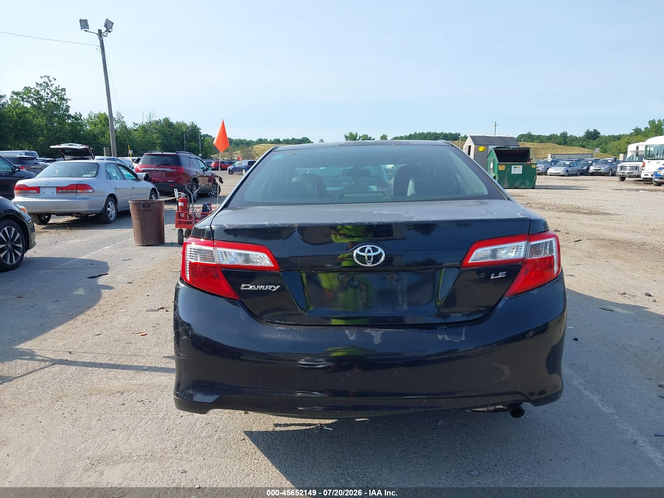 2014 Toyota Camry Le Black vin: 4T4BF1FK0ER407677
