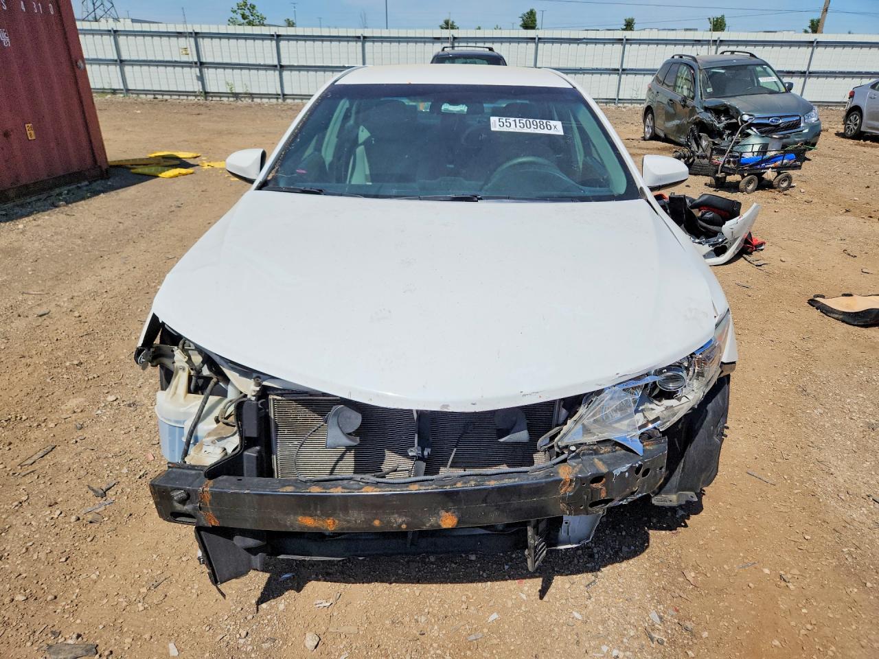 2014 Toyota Camry Le White vin: 4T4BF1FK0ER420087