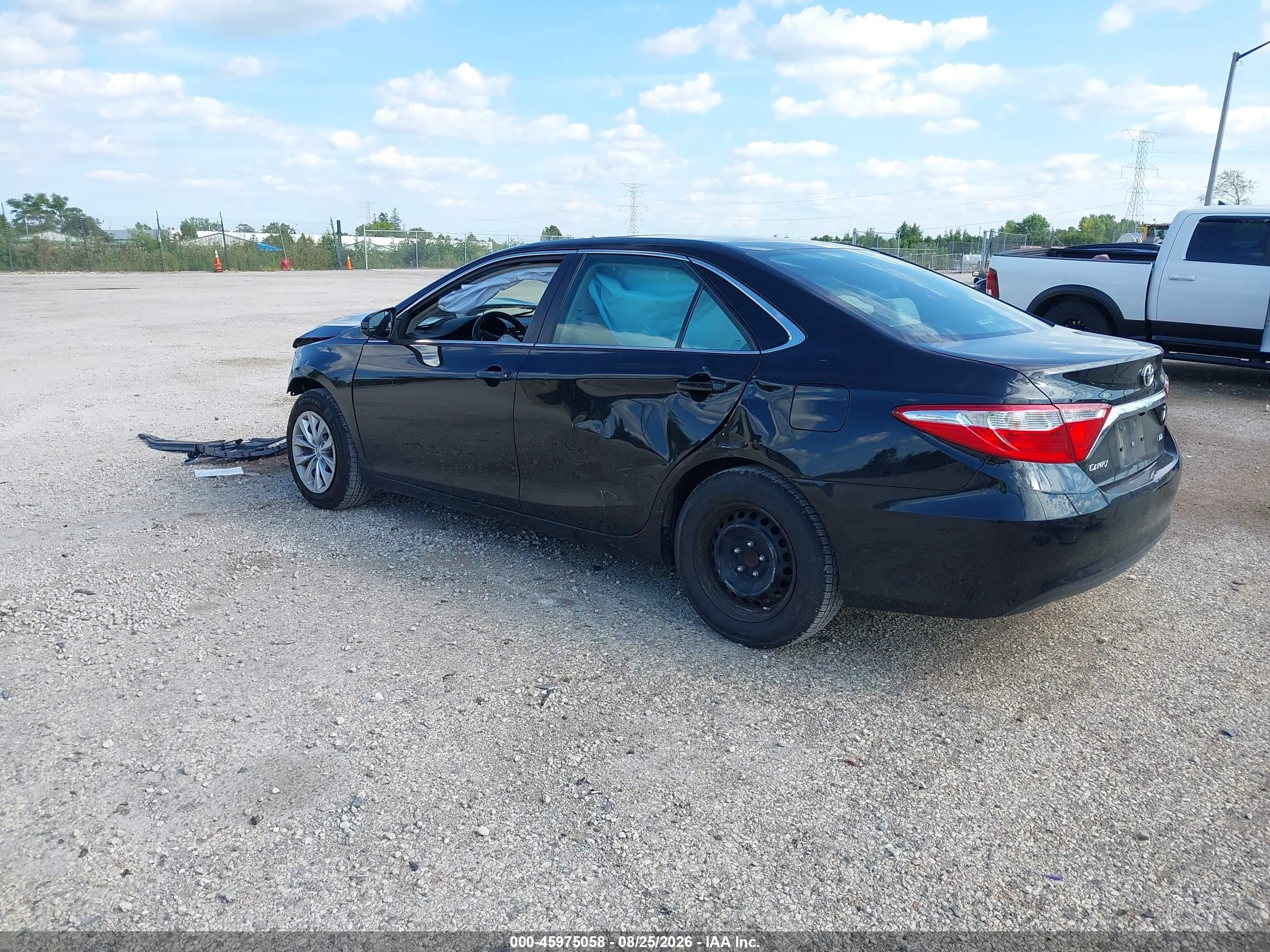 2015 Toyota Camry Le Black vin: 4T4BF1FK0FR456296